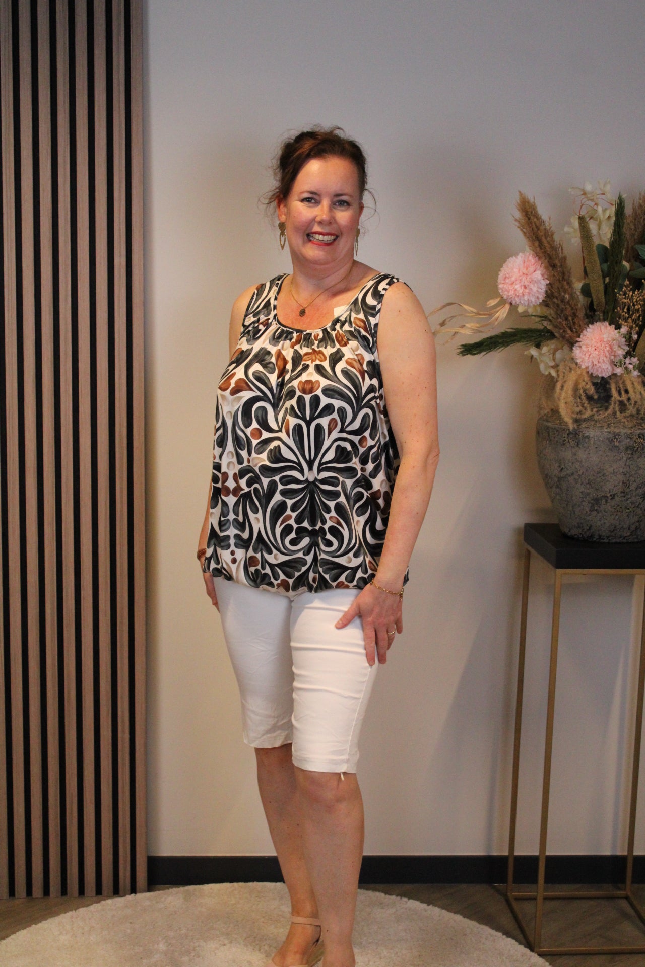 Silke | Ballon top zwart