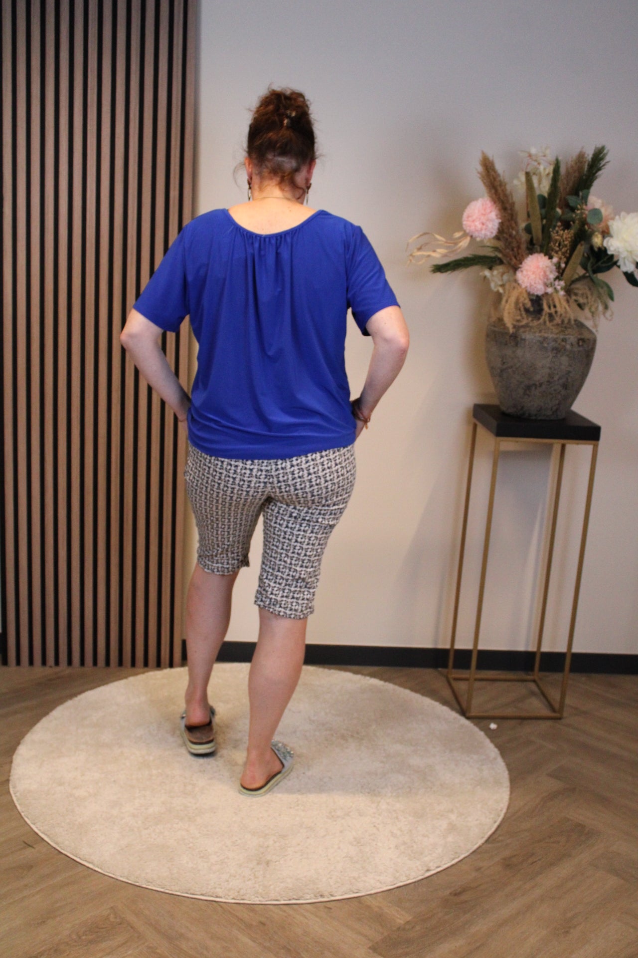Chloe | Broek kort blauw 38 t/m 48