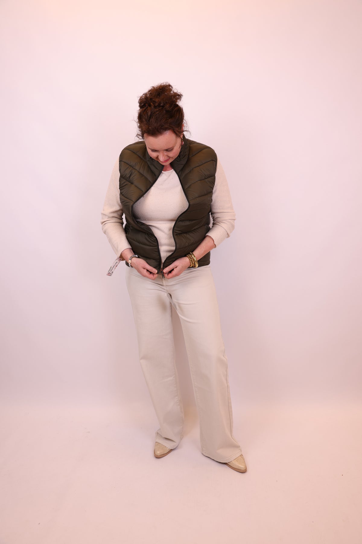 Genke | Bodywarmer groen