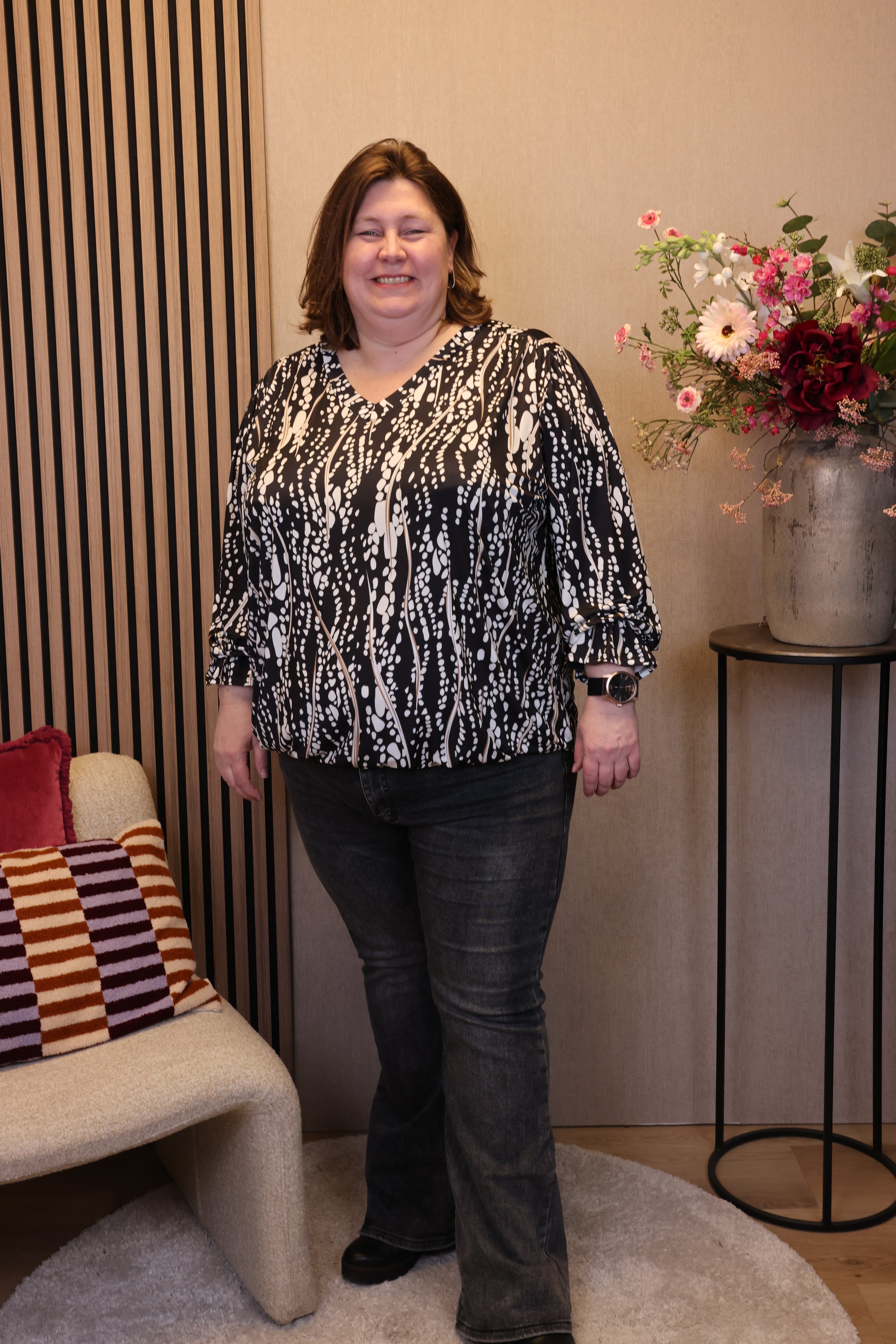 Ninthe | Ballon top zwart