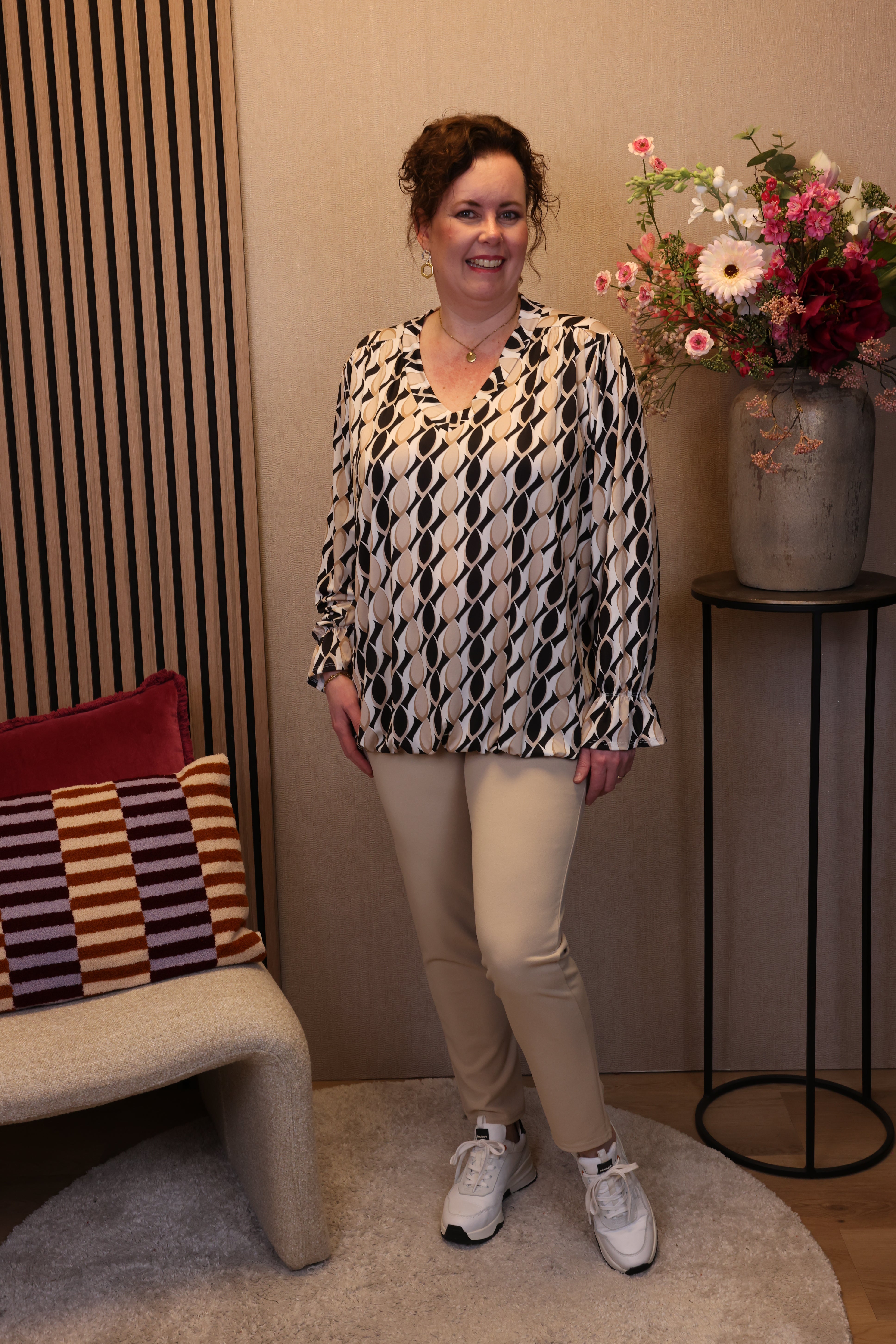 Lente | Ballon top zwart