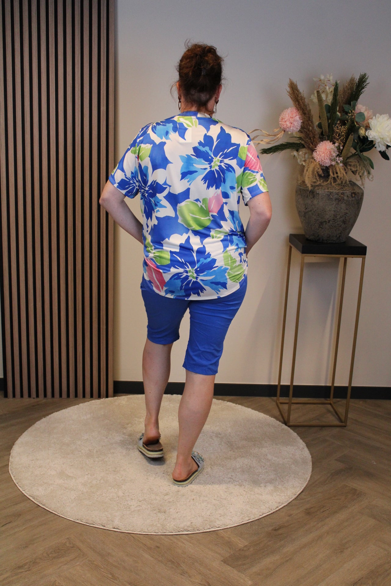 Indy | Broek kort kobalt 38 t/m 48