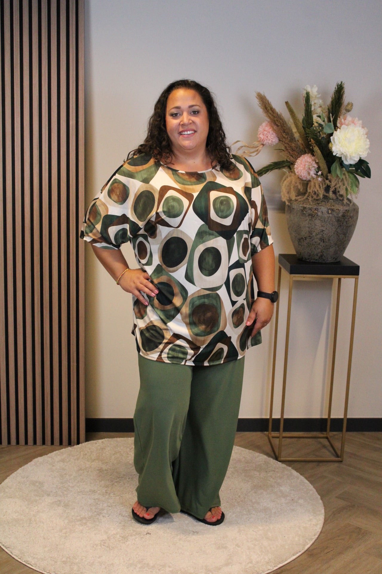 Ivonne | 2 delige set groen 48 t/m 52