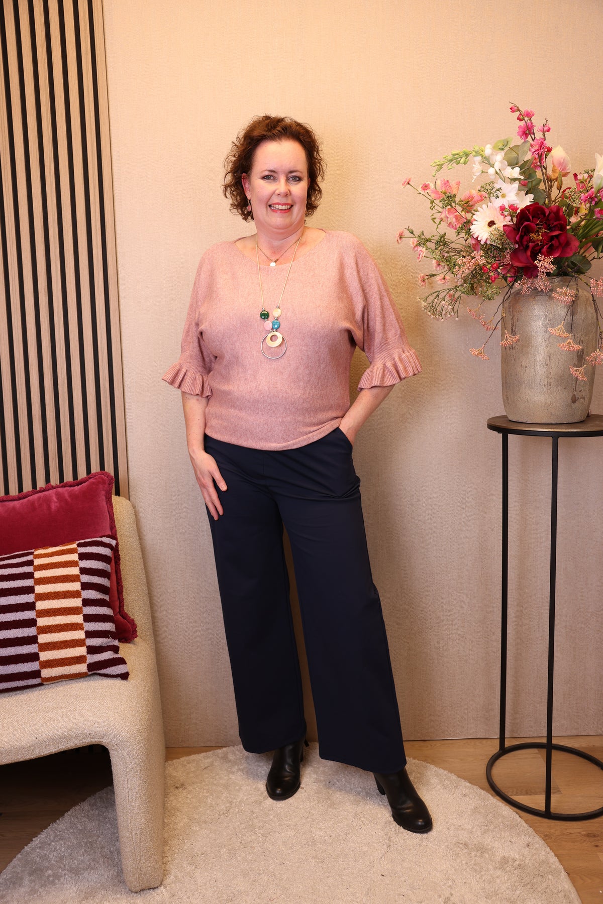 Elza | Trui oud roze + gratis ketting