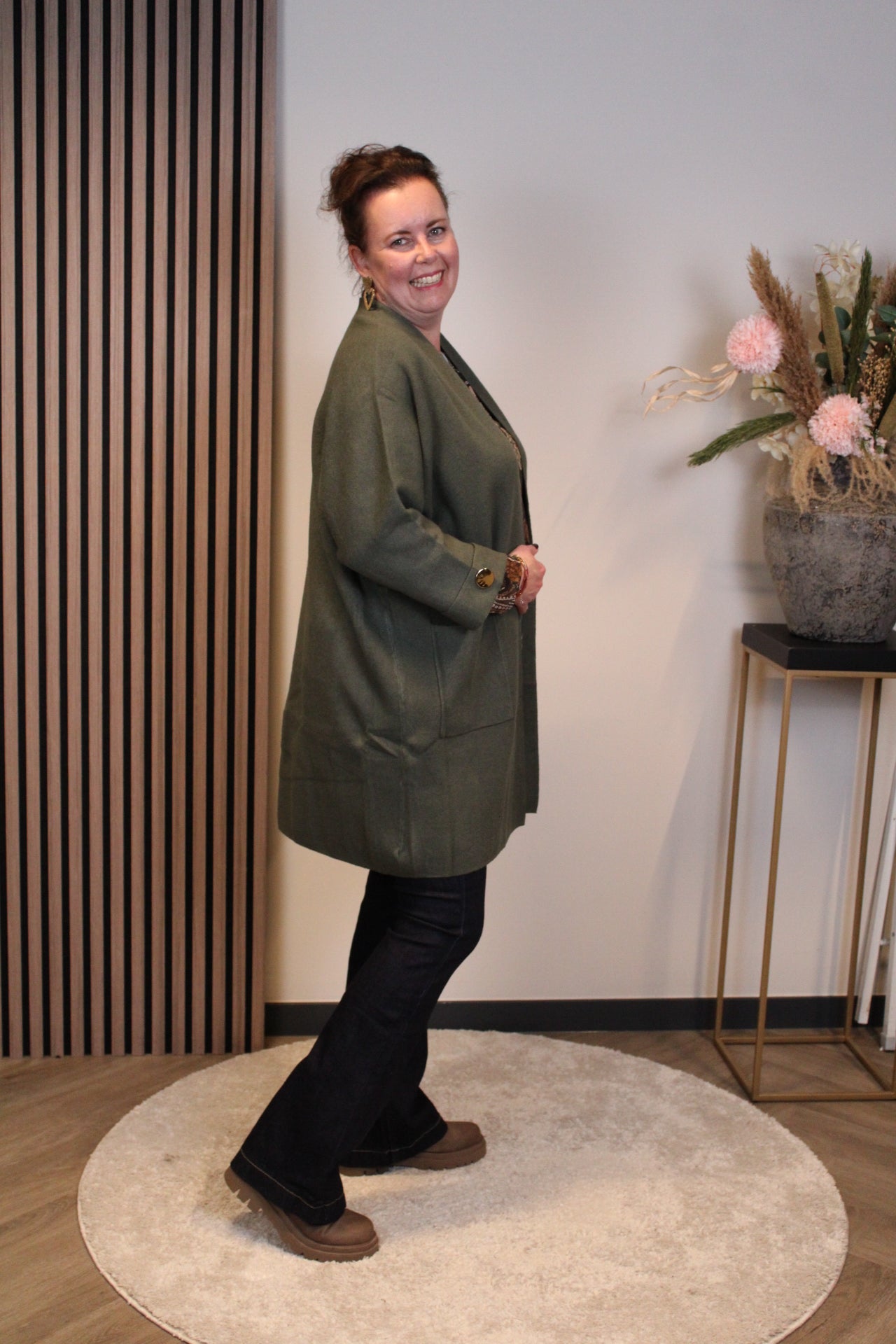 Mae | vest groen 48 t/m 52