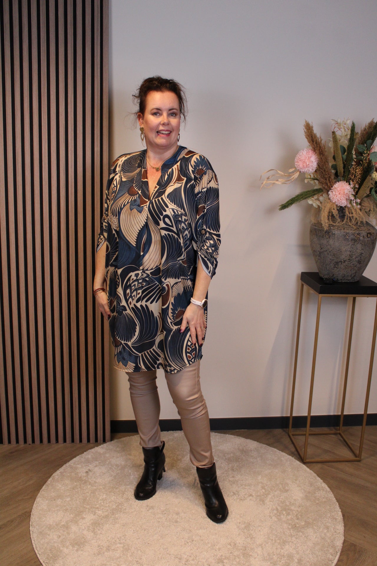 Ilona | Tuniek blauw 48 t/m 52