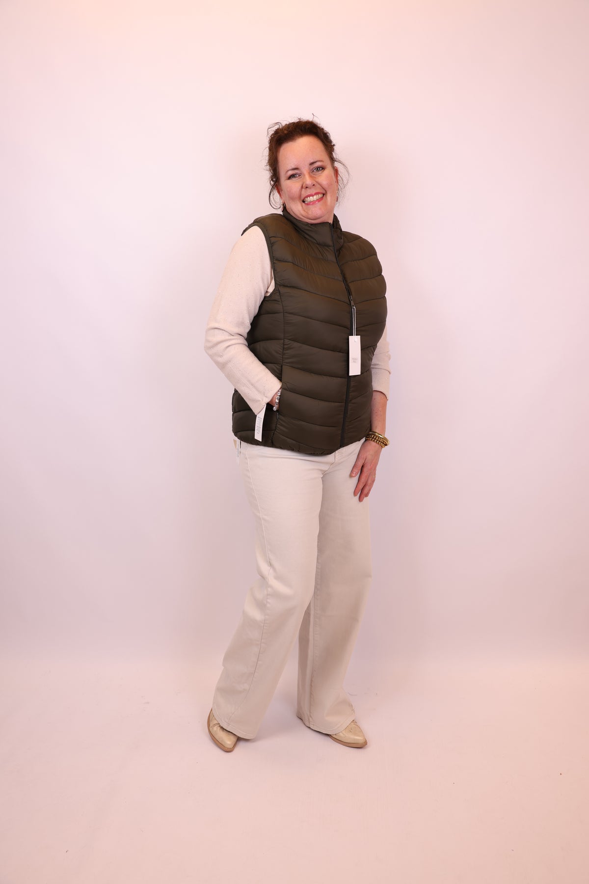 Genke | Bodywarmer groen
