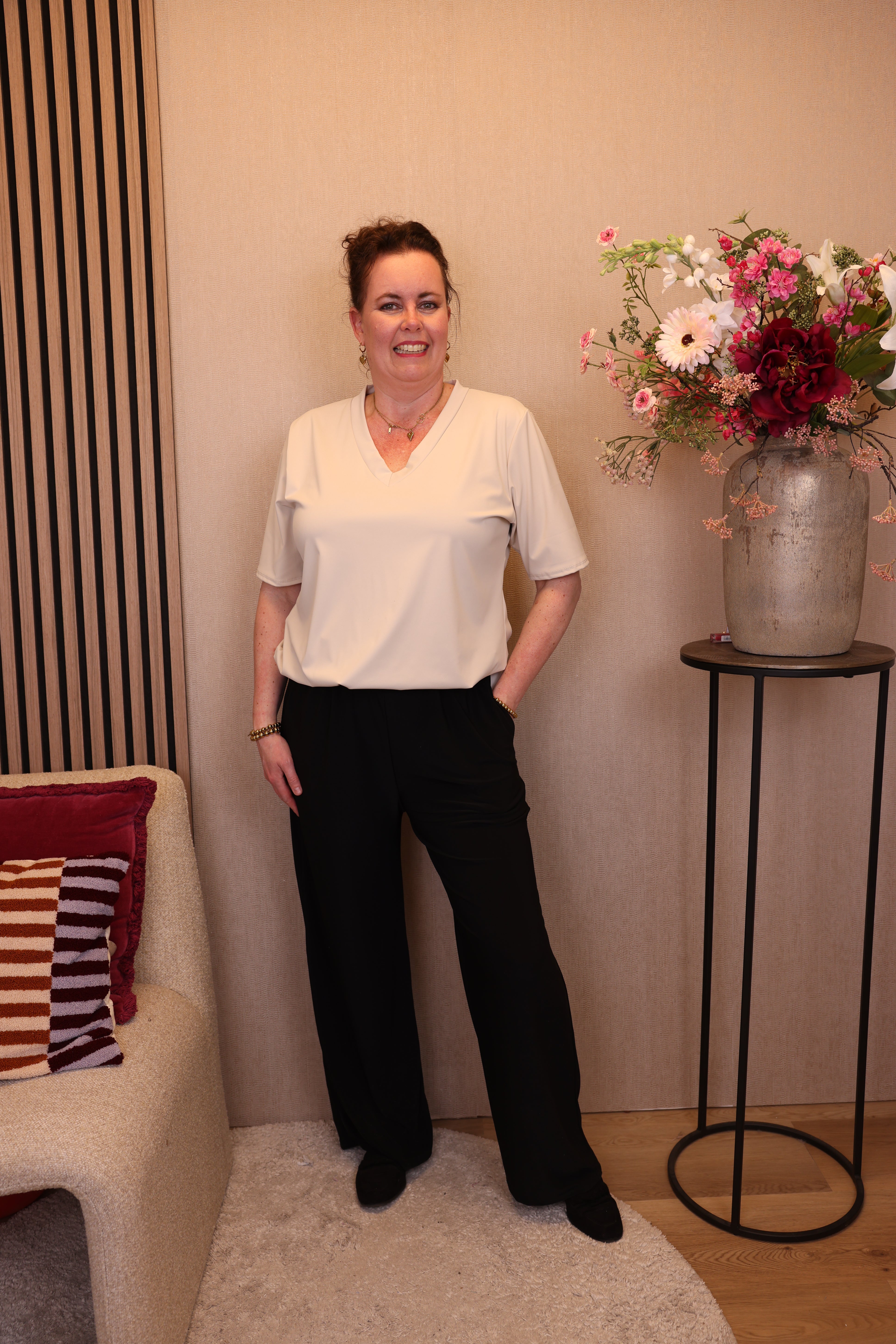 Ellen | Broek zwart met zakken