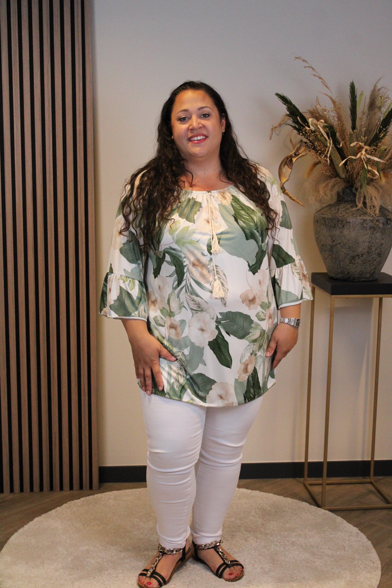 Amirah | Blouse groen 48 t/m 52