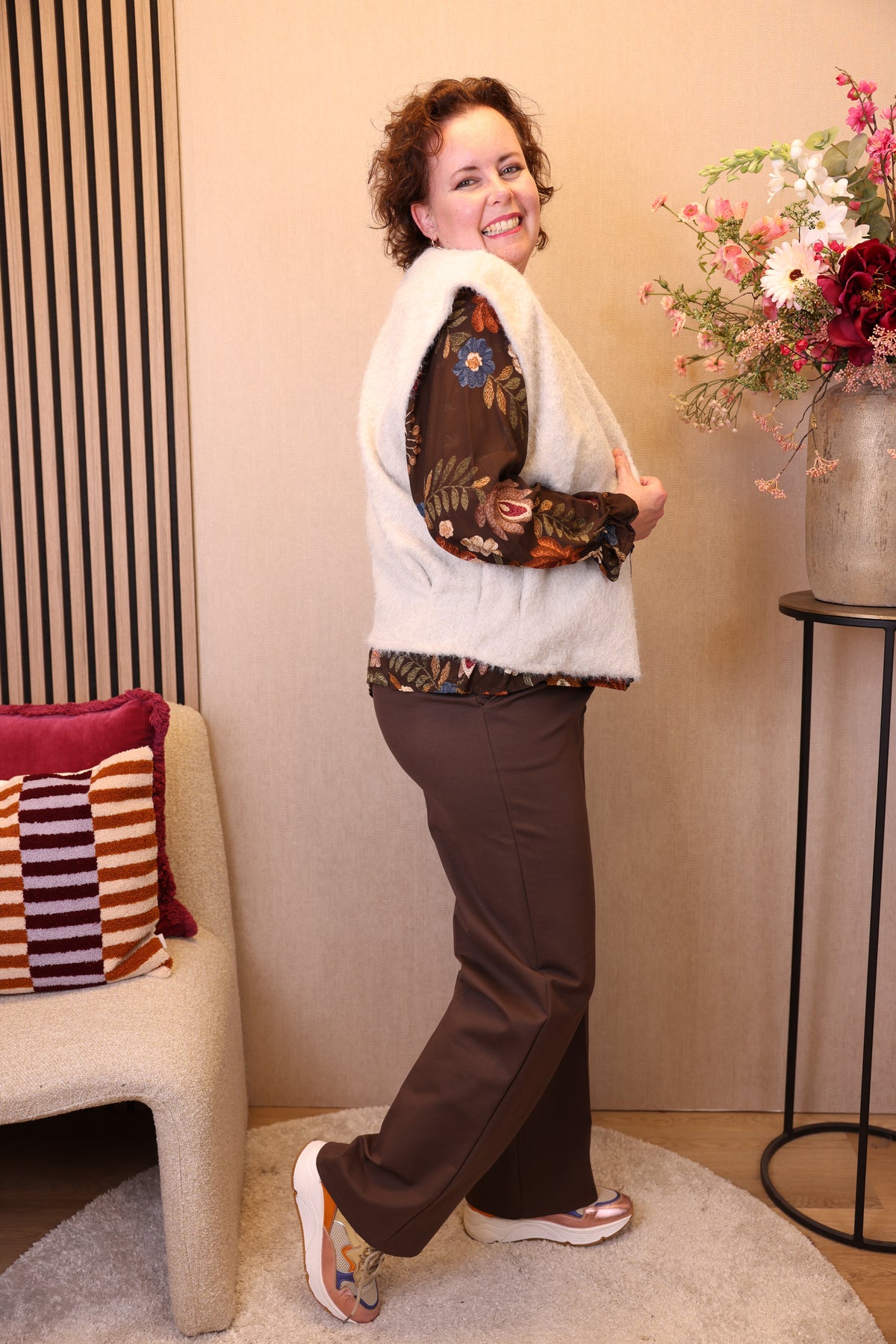 Nienke | Gilet beige