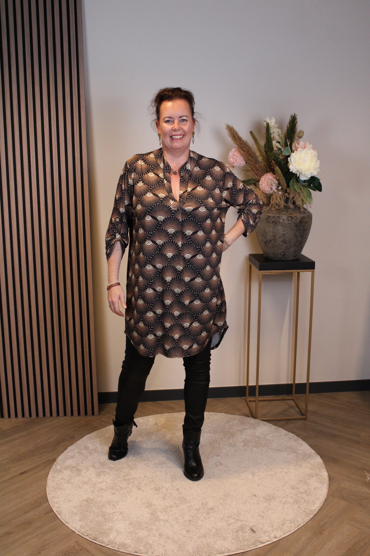 Anneke | Tuniek zwart 48 t/m 52