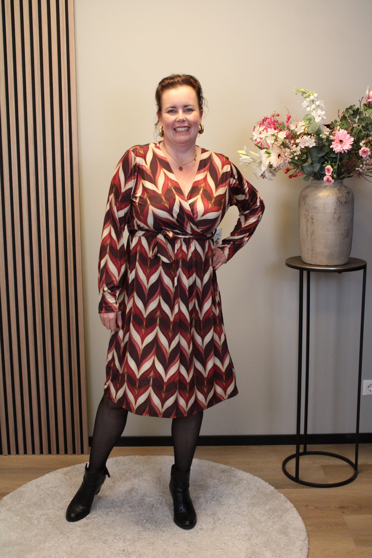 Vera | Jurk roze kort 46 t/m 50