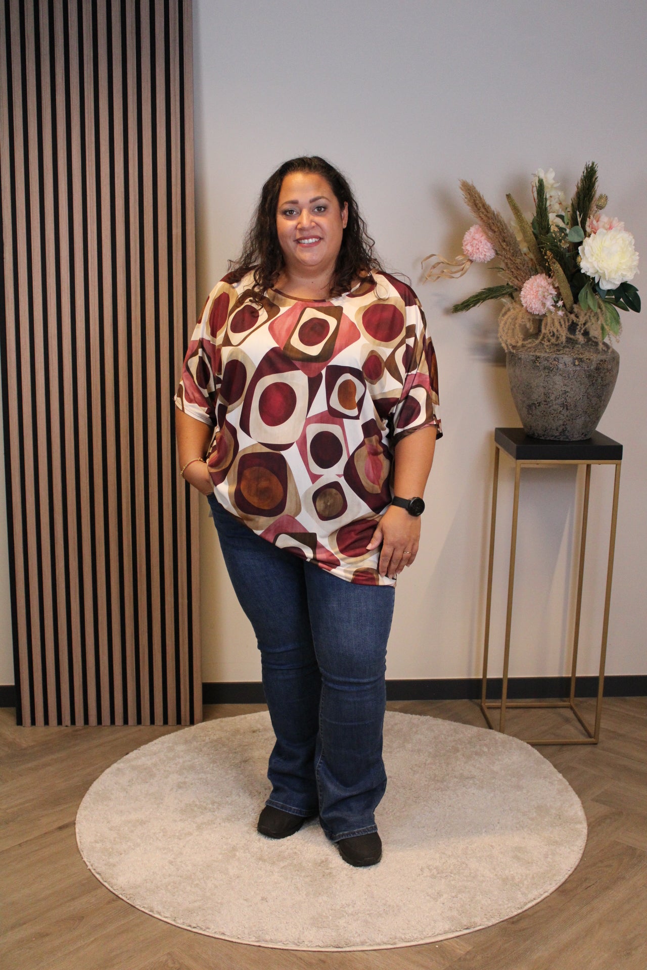 Lotte | Top donker roze 48 t/m 52