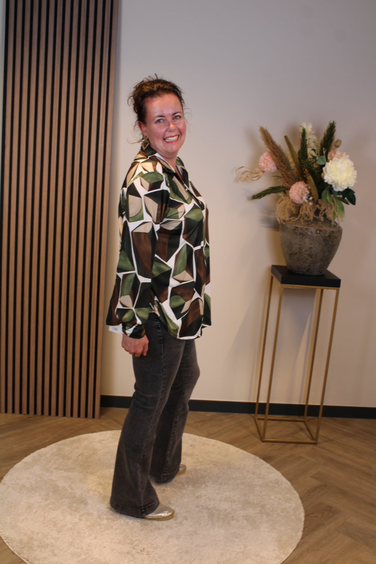 Lana | Blouse met kraagje 38 t/m 48