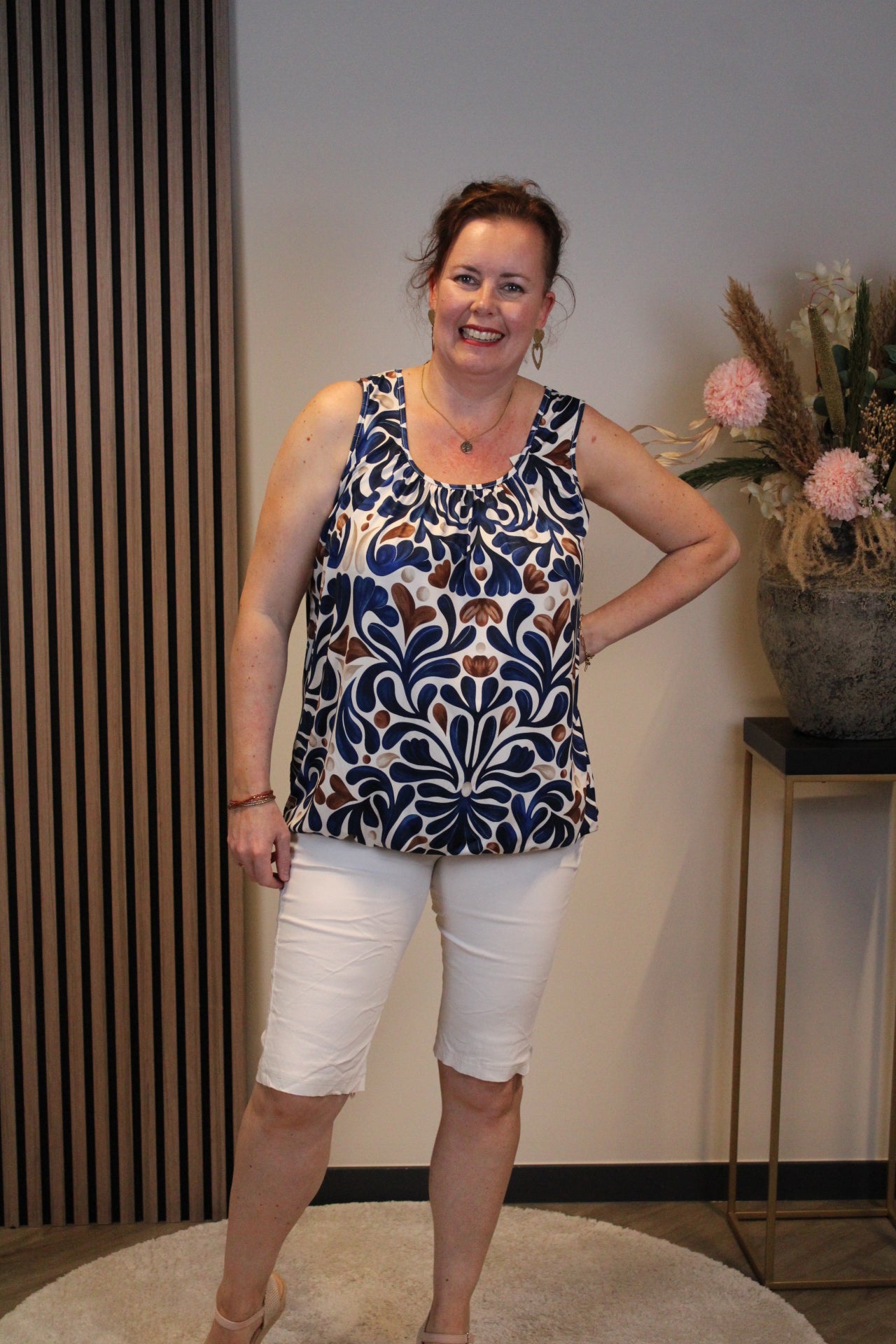 Silke | top blauw 38 t/m 48