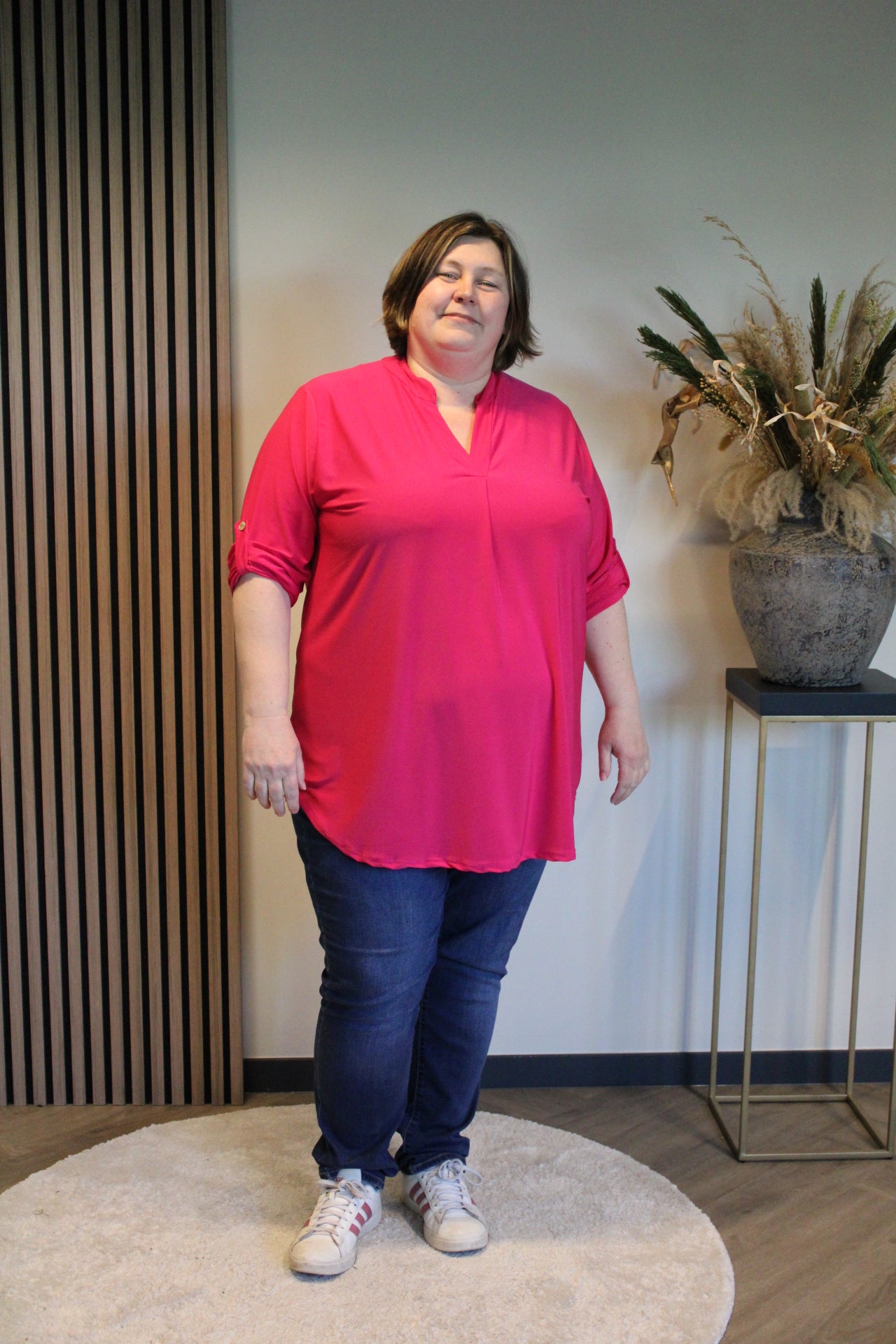 Mara | Blouse roze  52 t/m 58