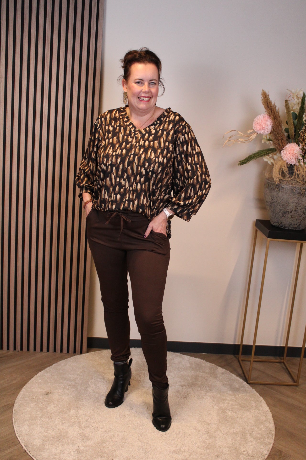 Rose | Broek bruin 40 t/m 42