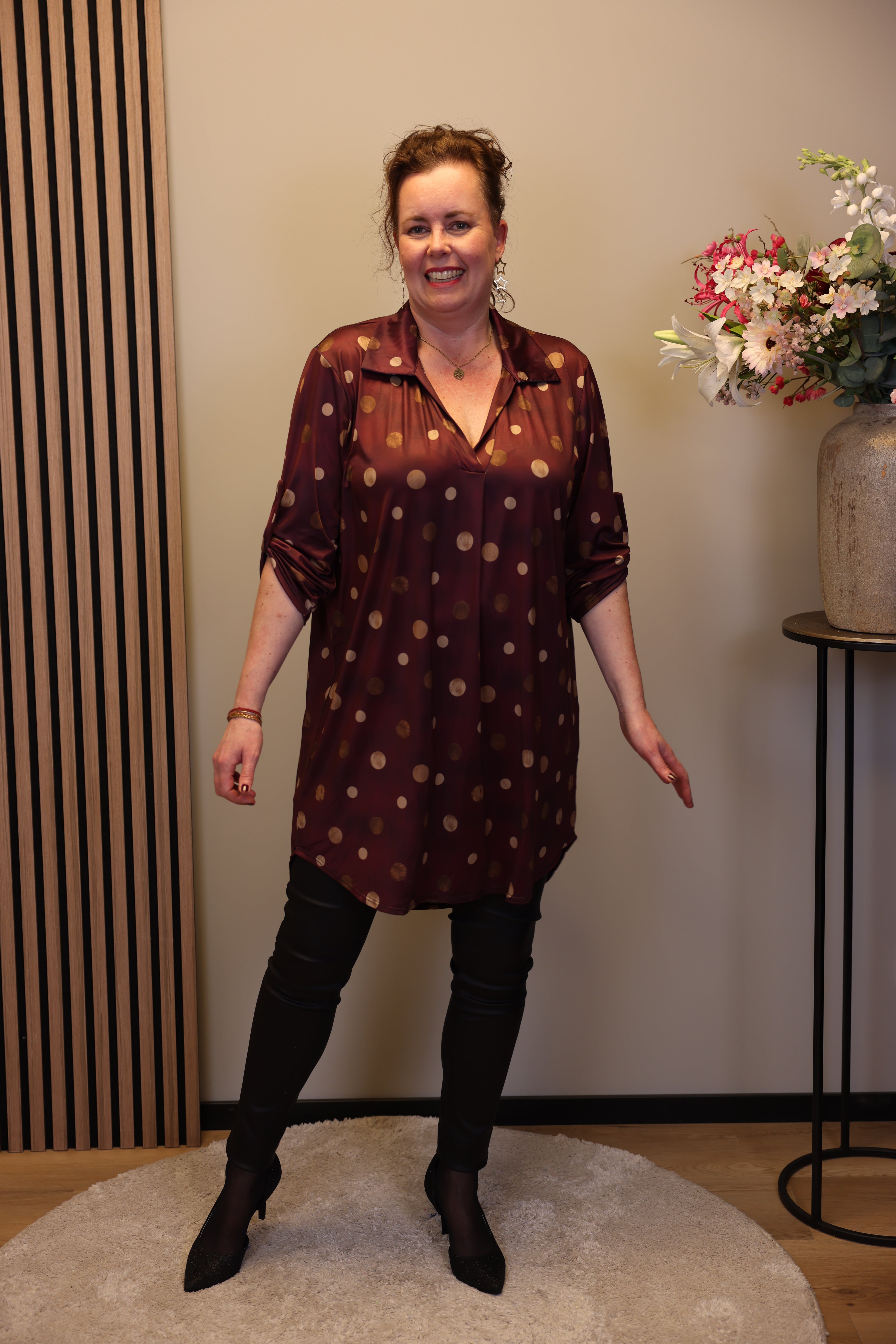 Senna | tuniek roze met kraagje 38 t/m 48