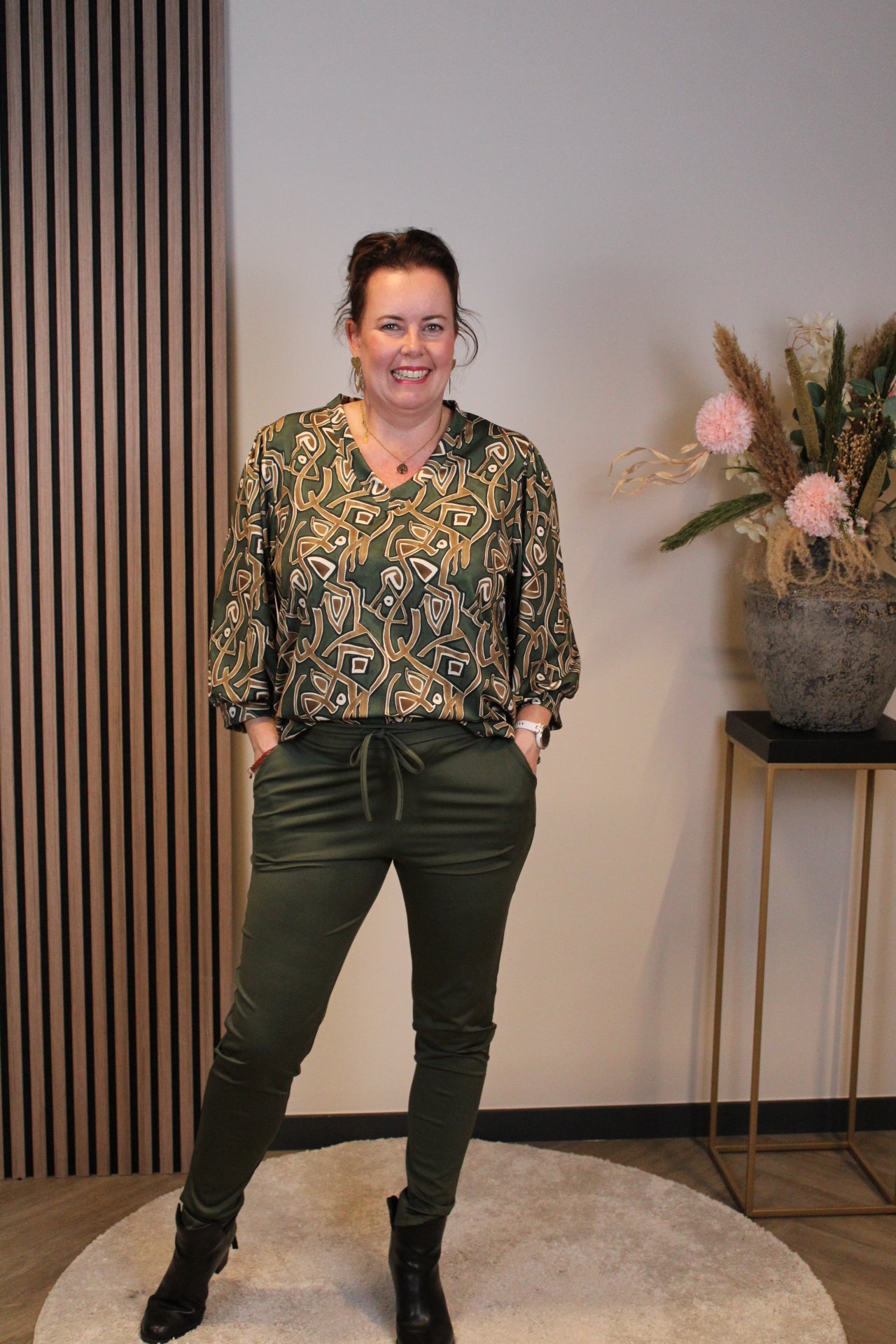 Rose | Broek groen 44 t/m 46