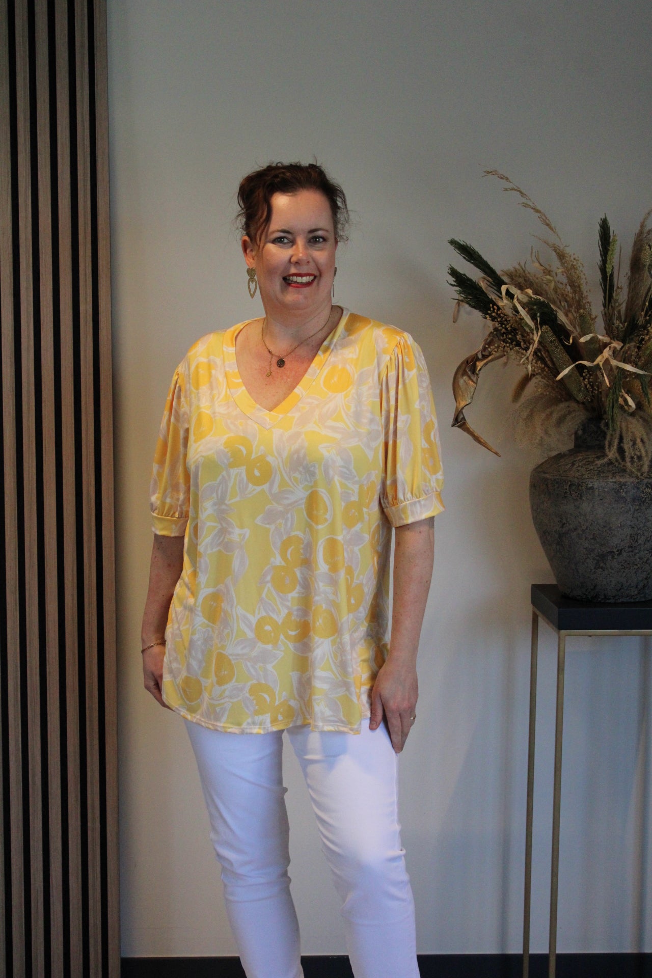 Feli | Blouse korte mouw 40 t/m 48