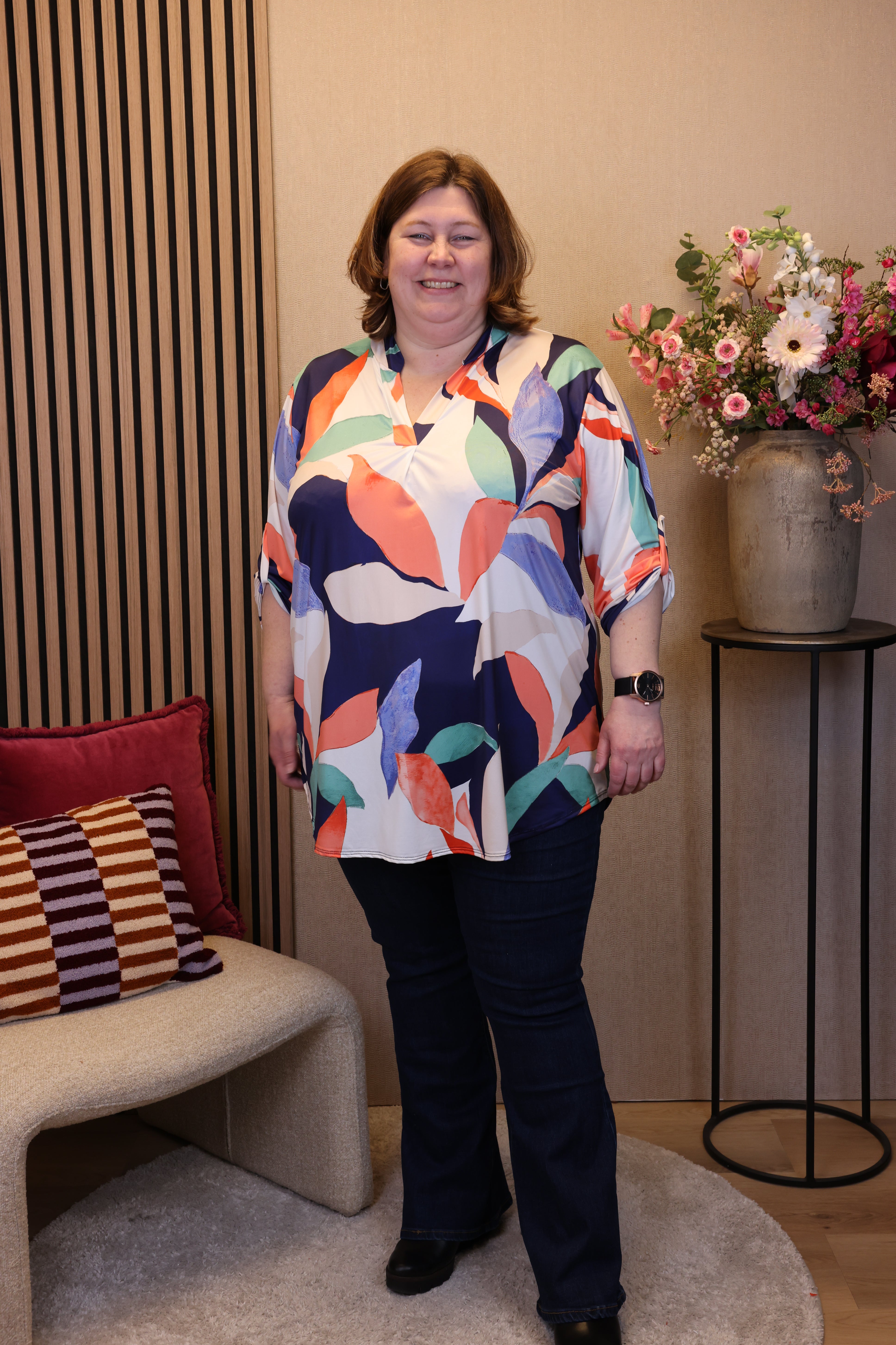 Nina | Blouse blauw