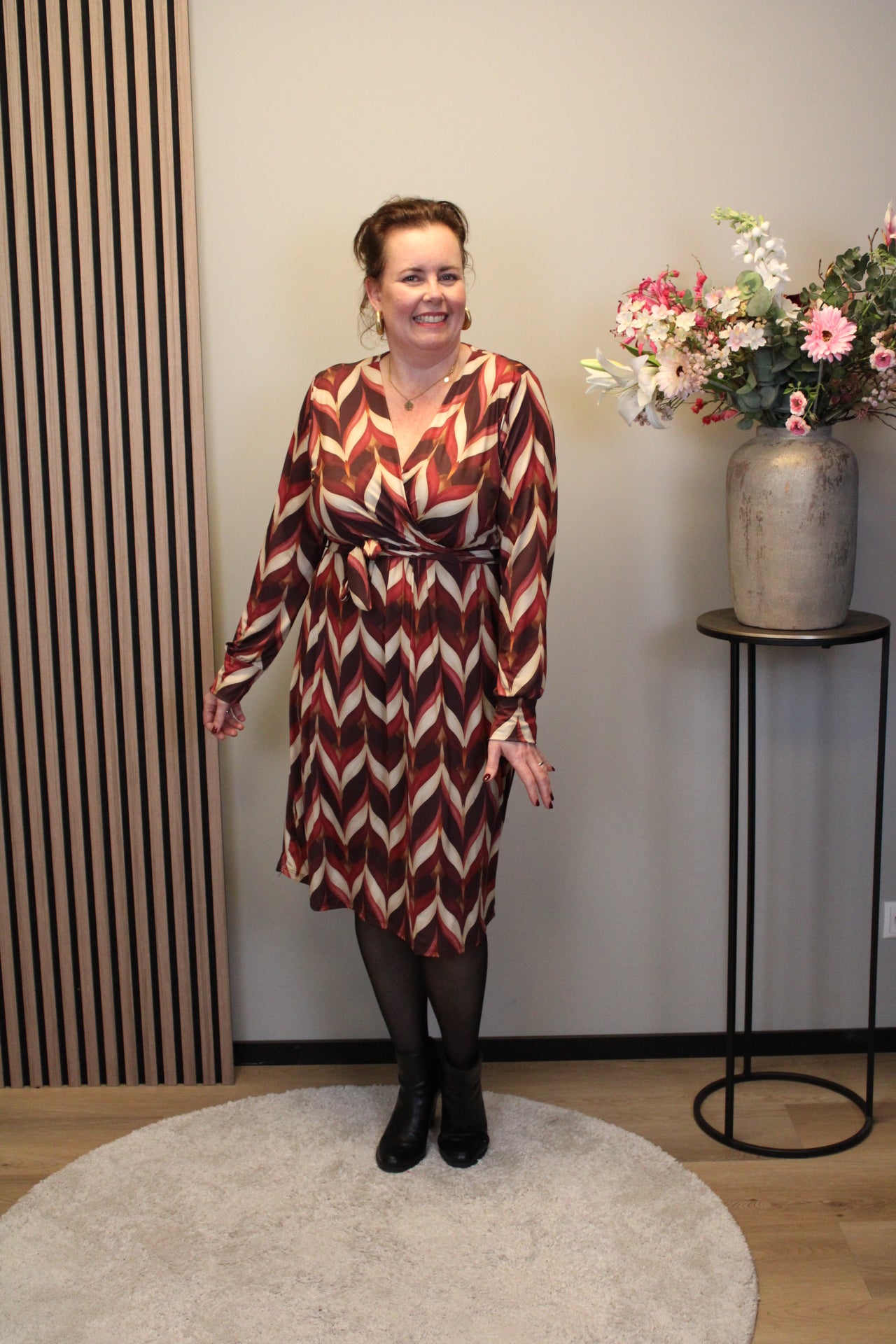 Vera | Jurk roze kort 38 t/m 44