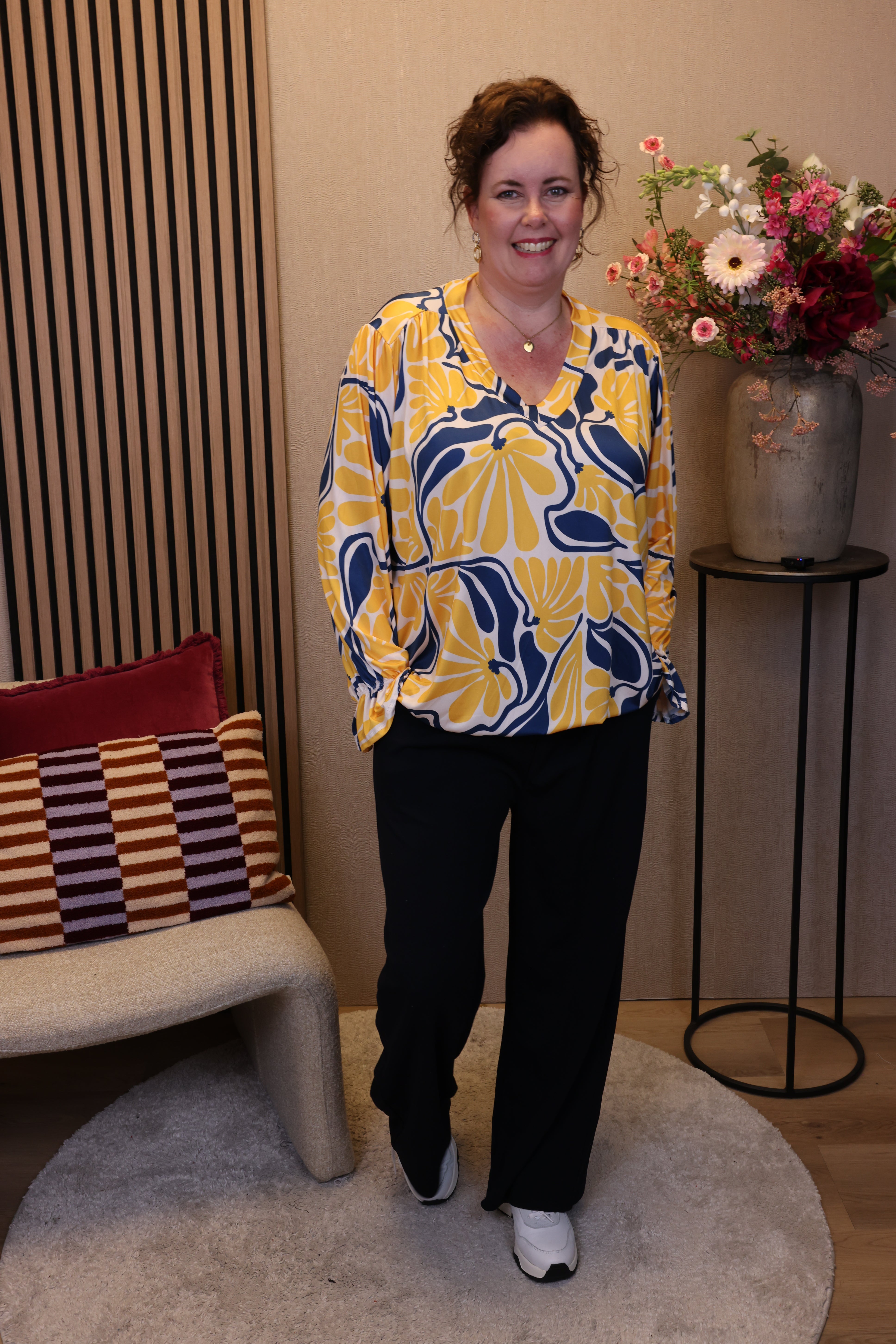 Jenna | Ballon top geel