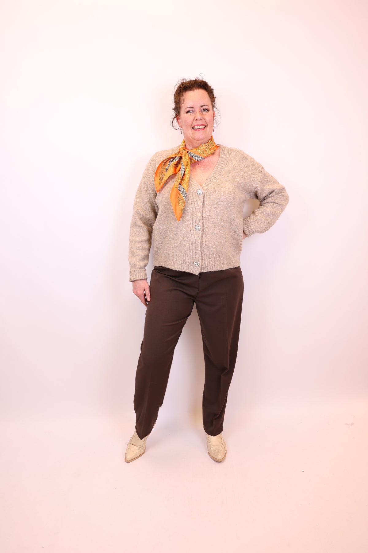 Yara | Vest taupe