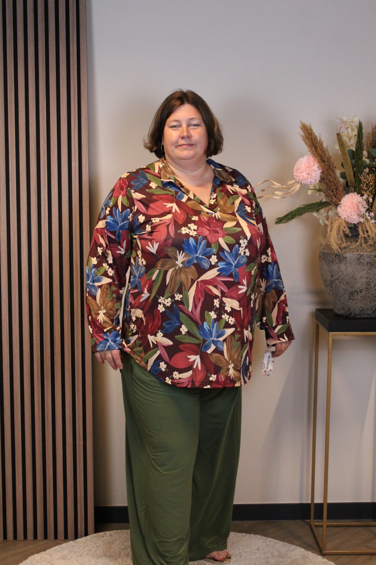 Fleur | Blouse roze met kraagje