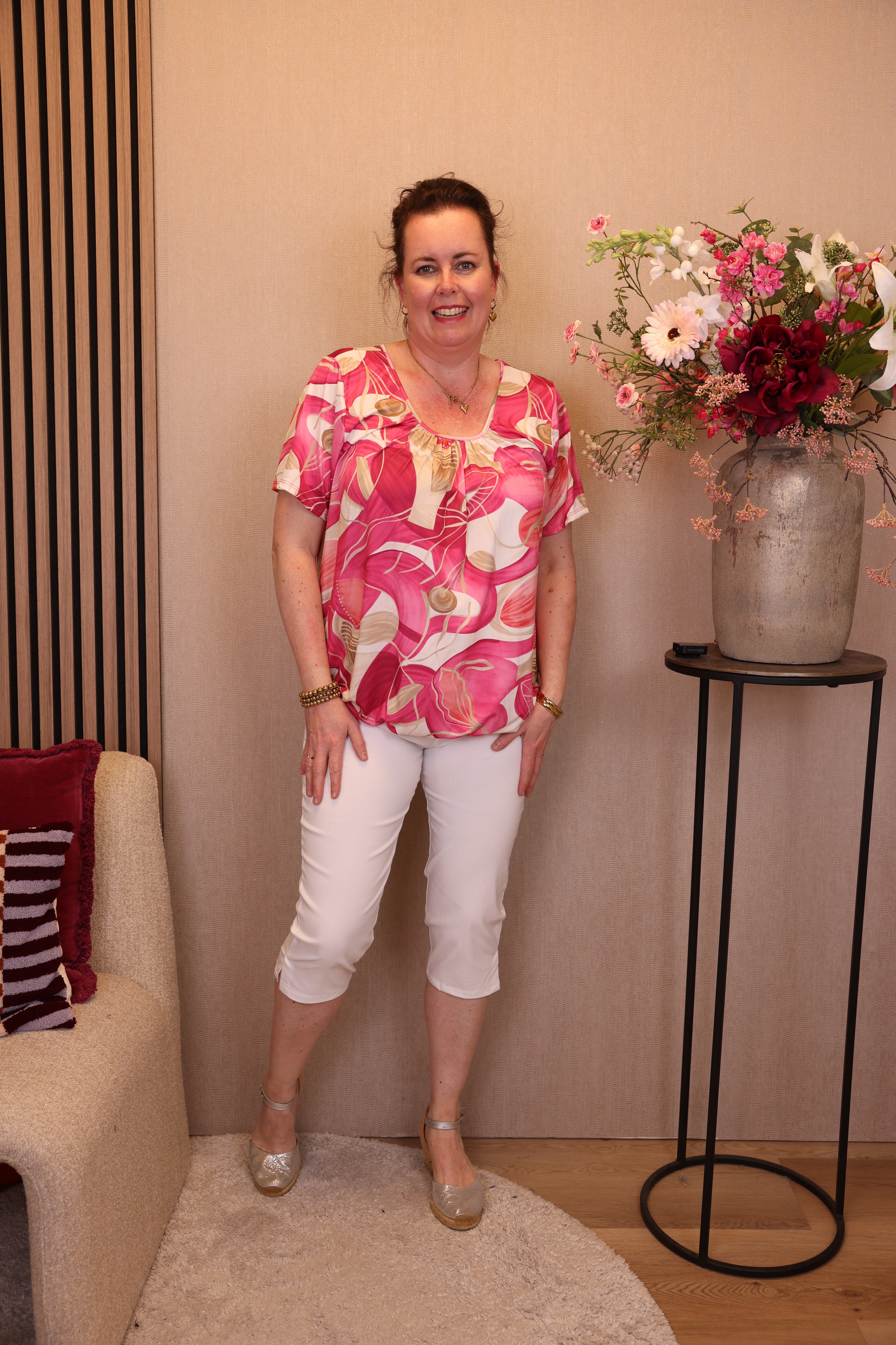 Mieke | Ballon top roze