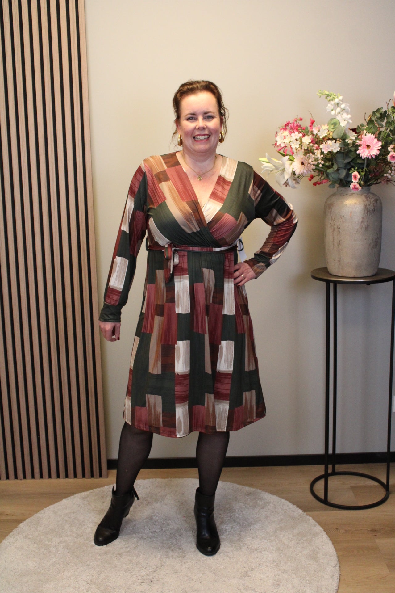 Femke | Jurk groen kort 38 t/m 44