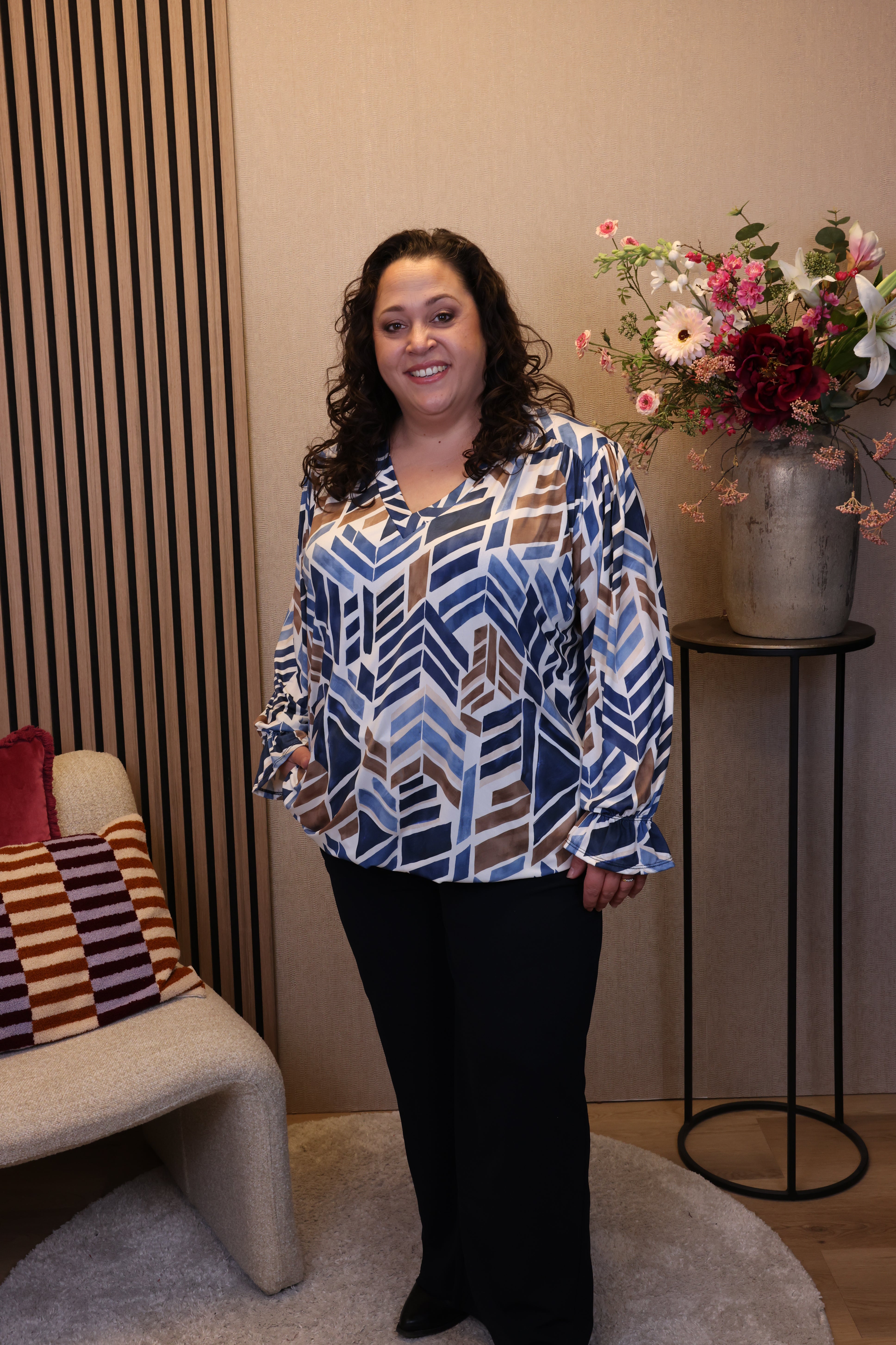 Julie | Ballon top blauw