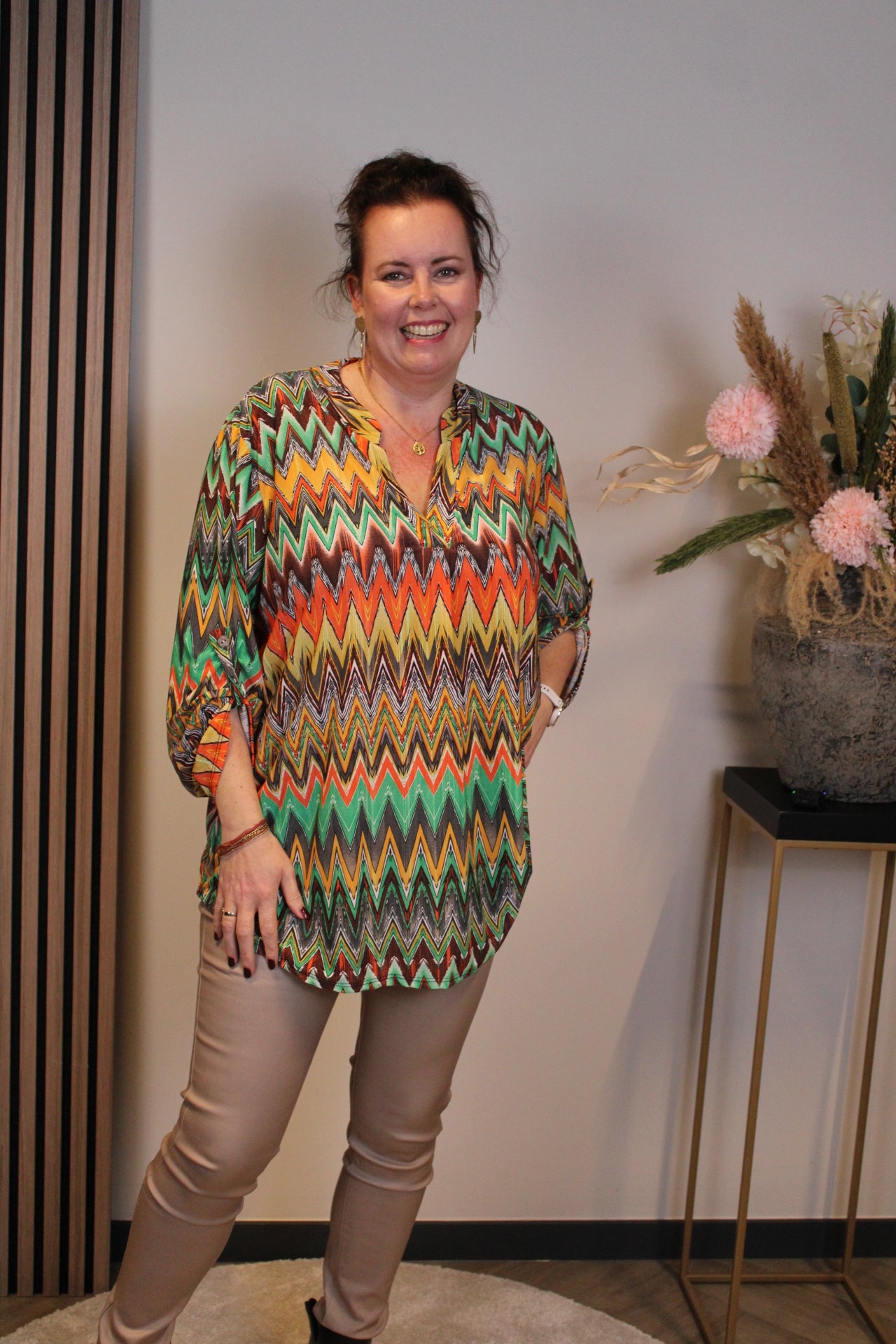 Iris | Blouse lange mouw 48 t/m 52