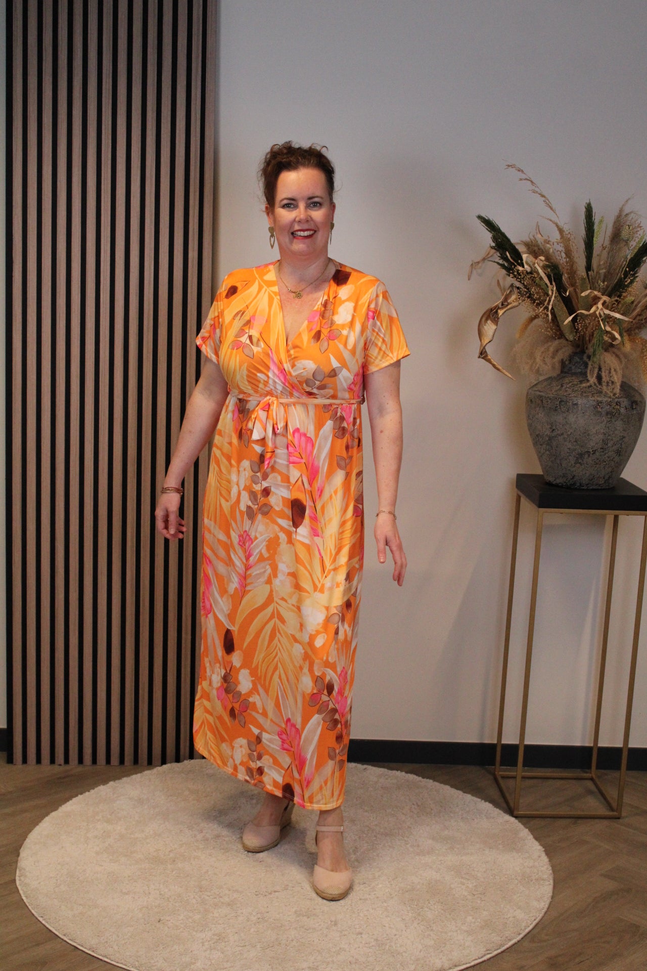 Annabel | Jurk oranje 38 t/m 44