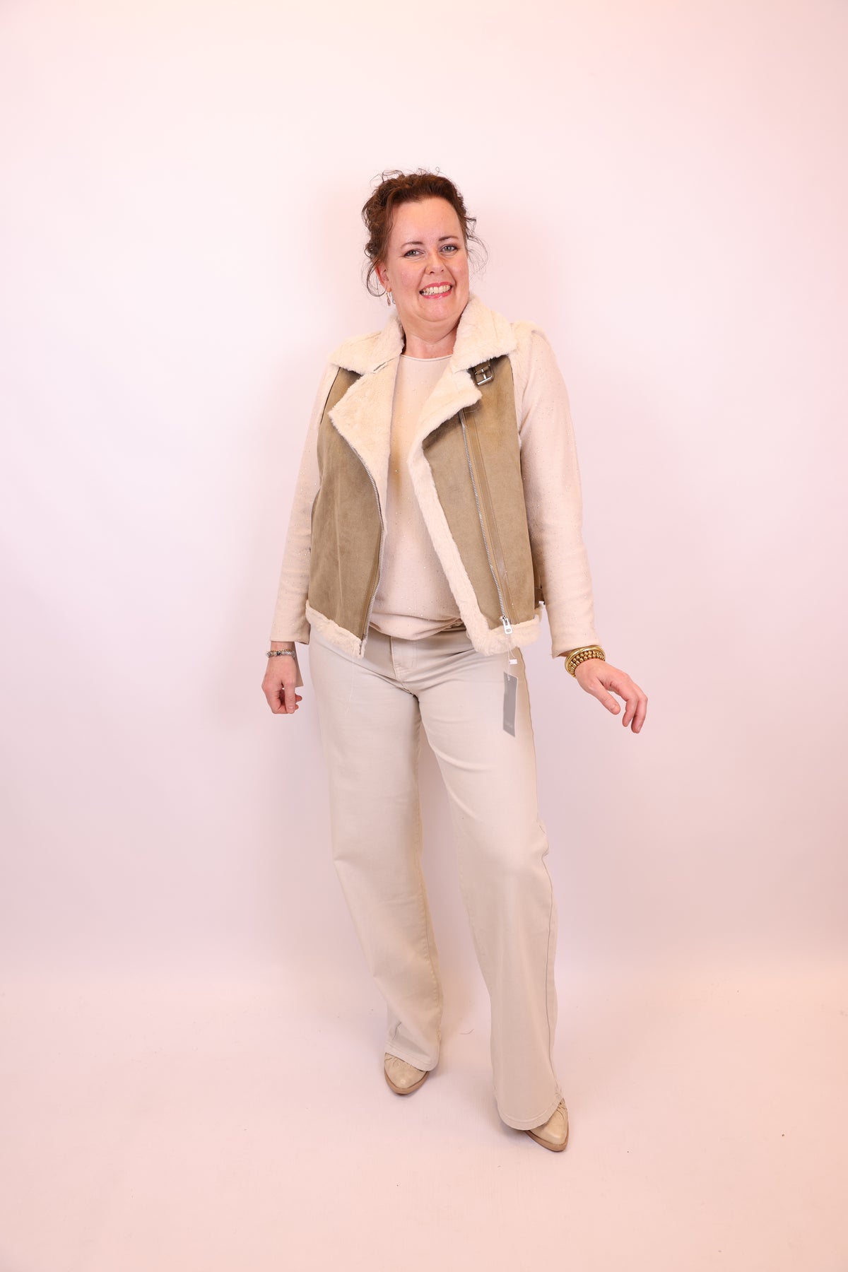 Bente | Gilet beige