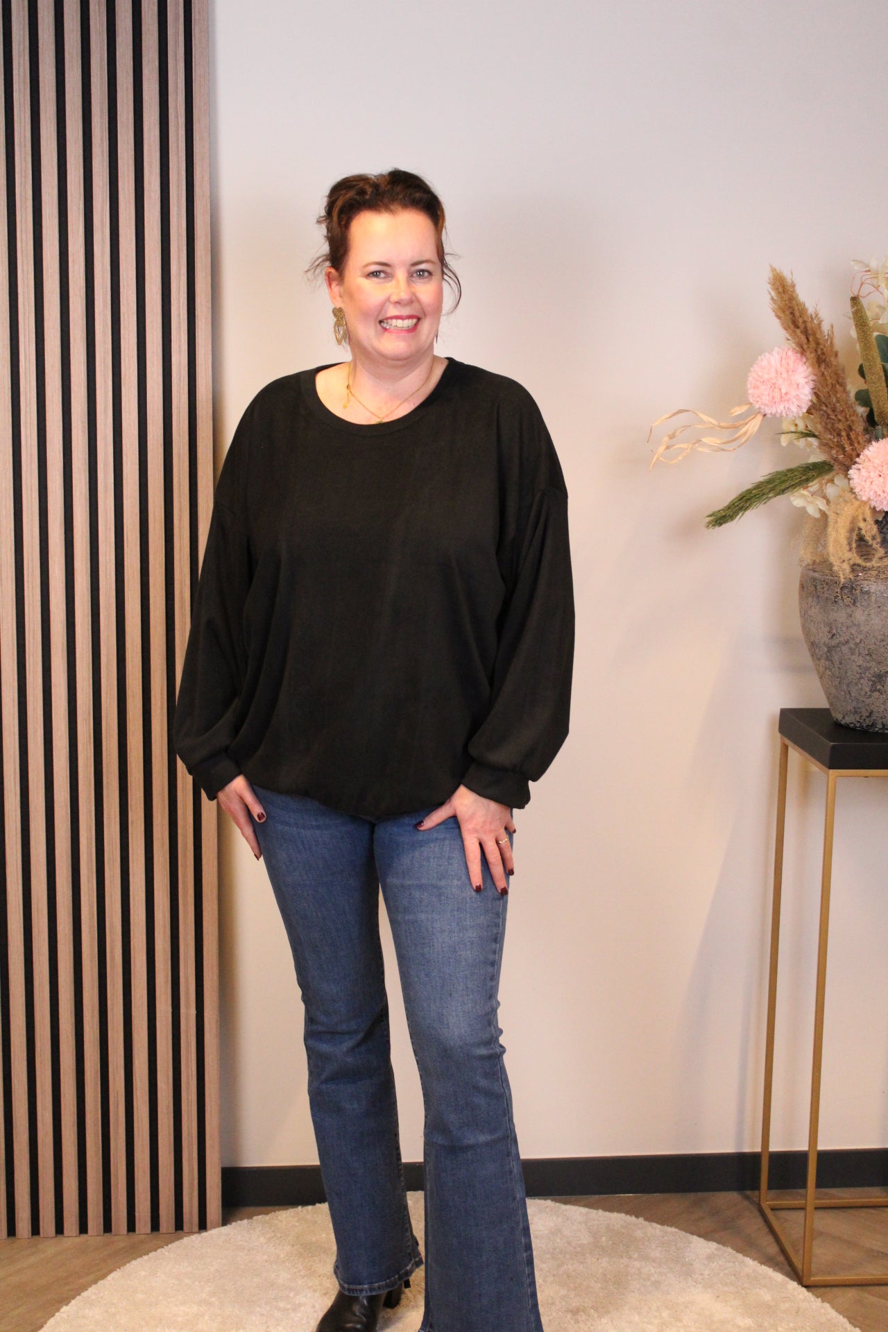 Nova | Zachte trui zwart 46 t/m 50