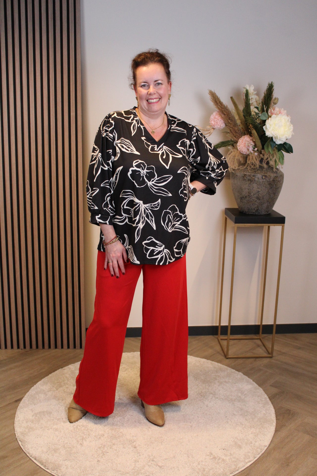 Kiki | Broek rood 40 t/m 44