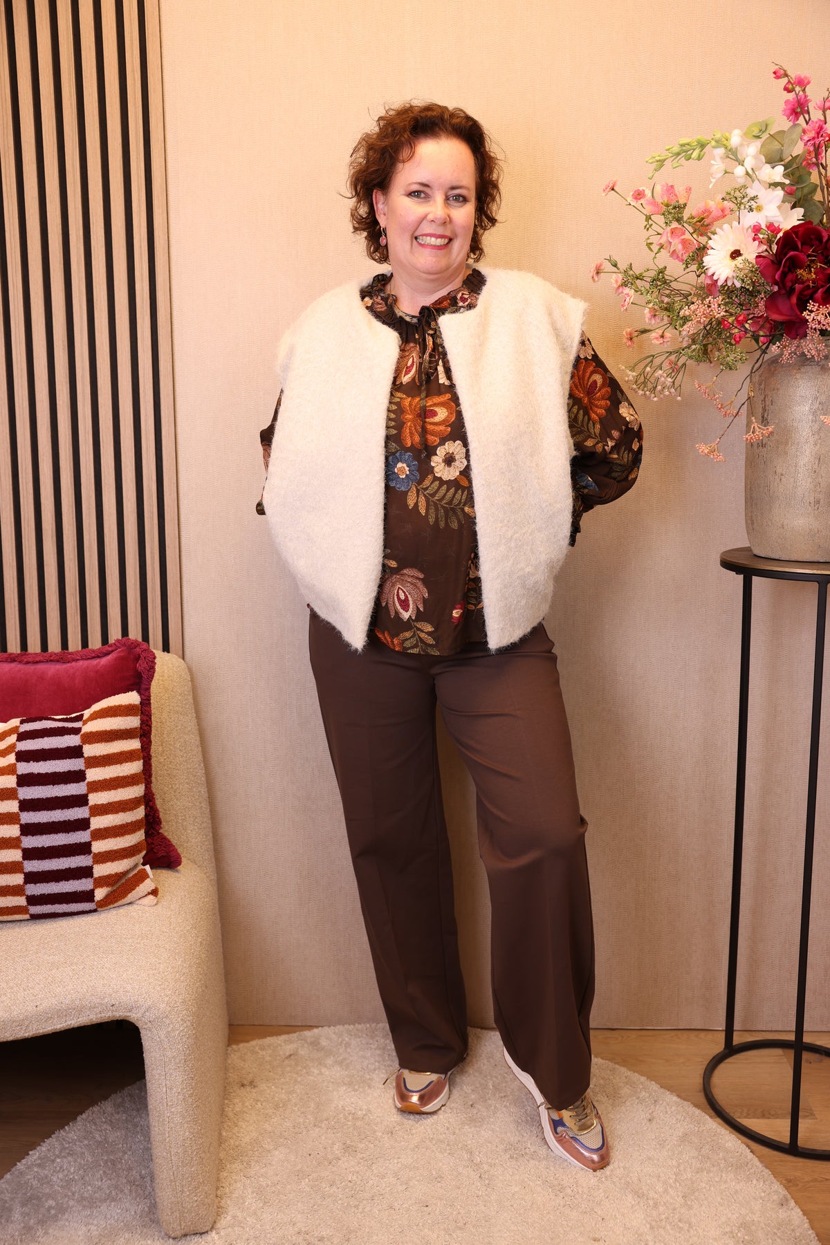 Nienke | Gilet beige