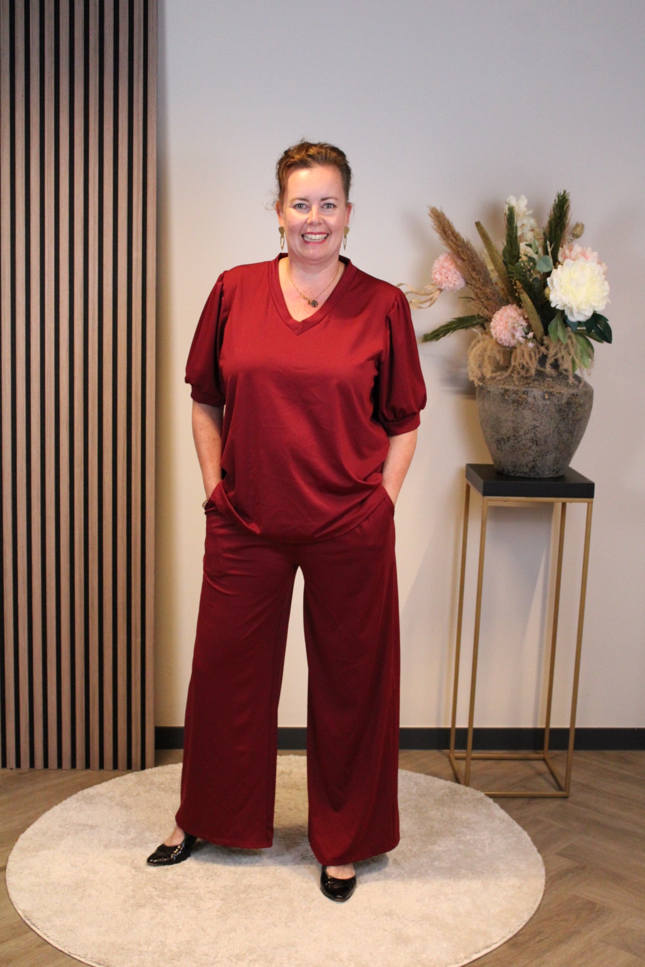 Indy | Top bordeauxrood 40 t/m 44