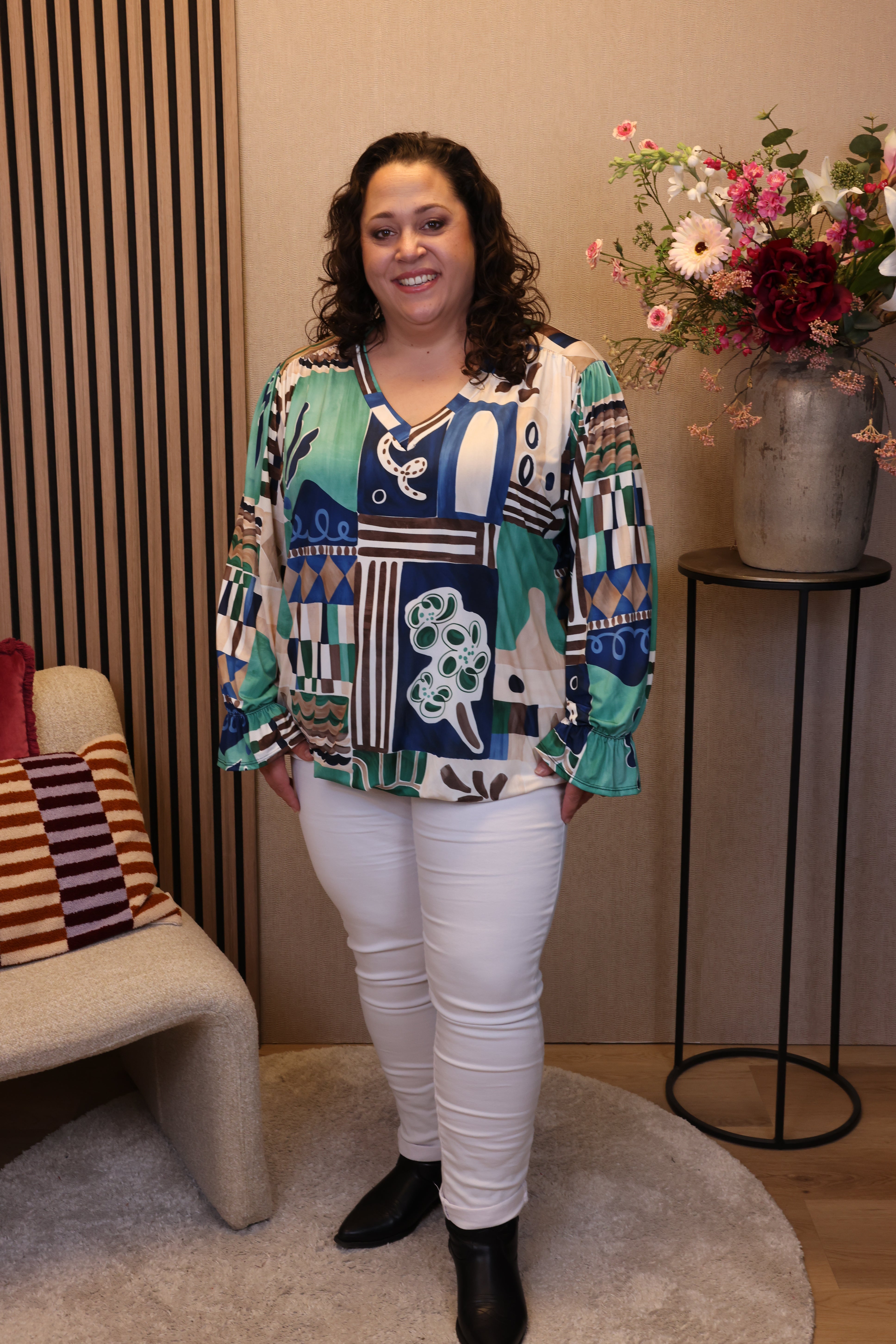 Fenke | Ballon top blauw