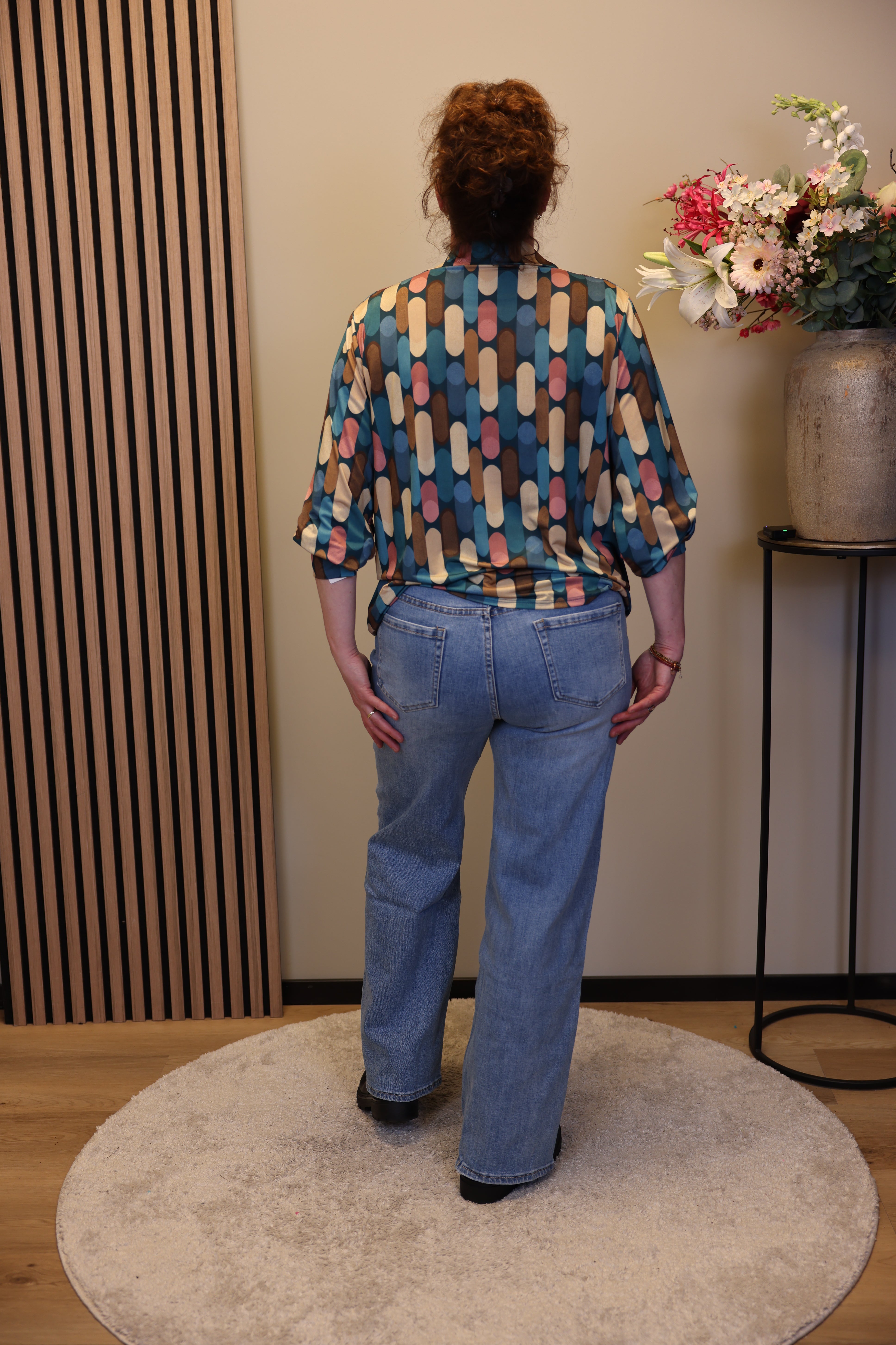 Puck | Jeans wide leg blauw 38 - 48