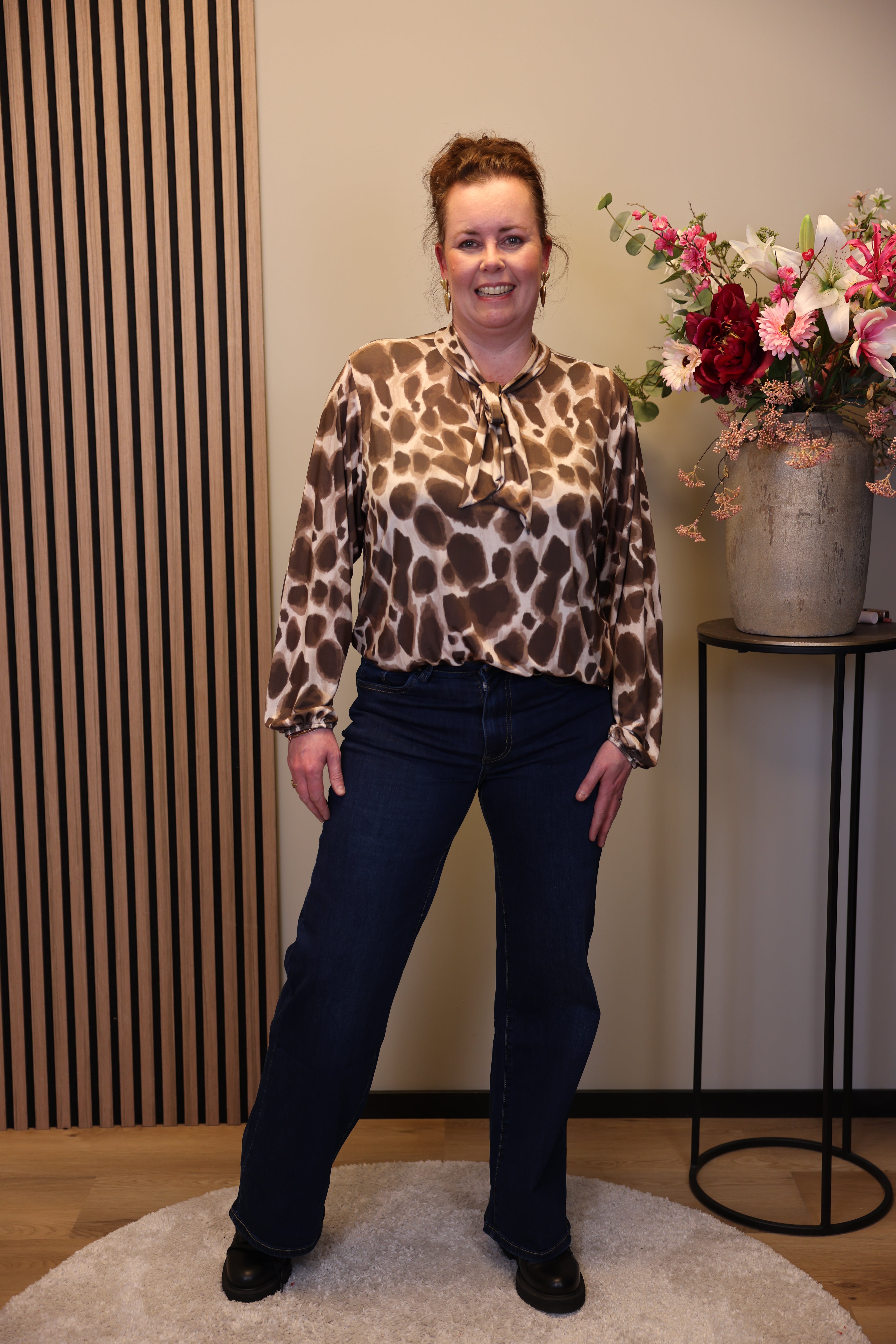 Kate | Flared Jeans blauw 40 - 50