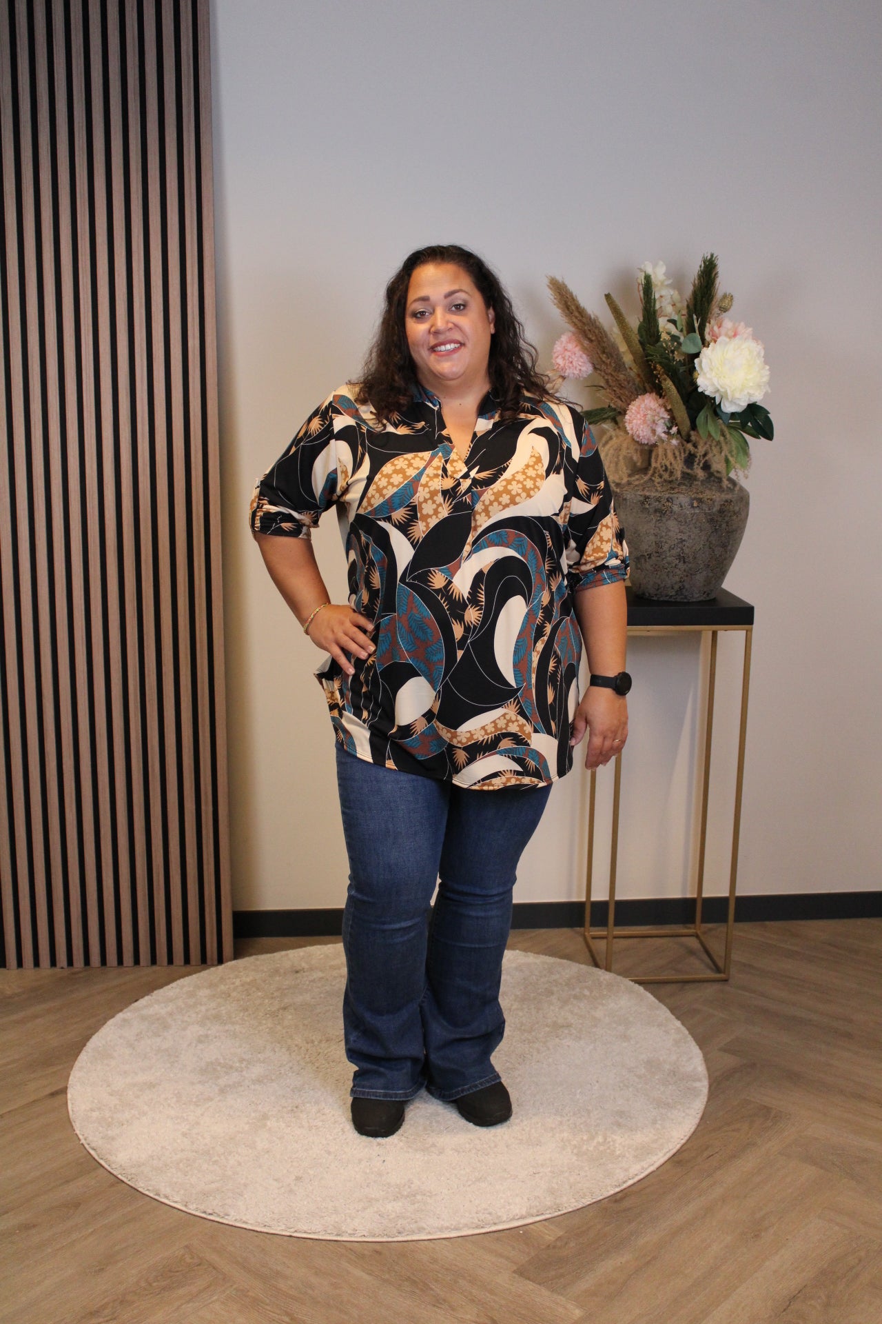 Brenda | Blouse lange mouw 48 t/m 52