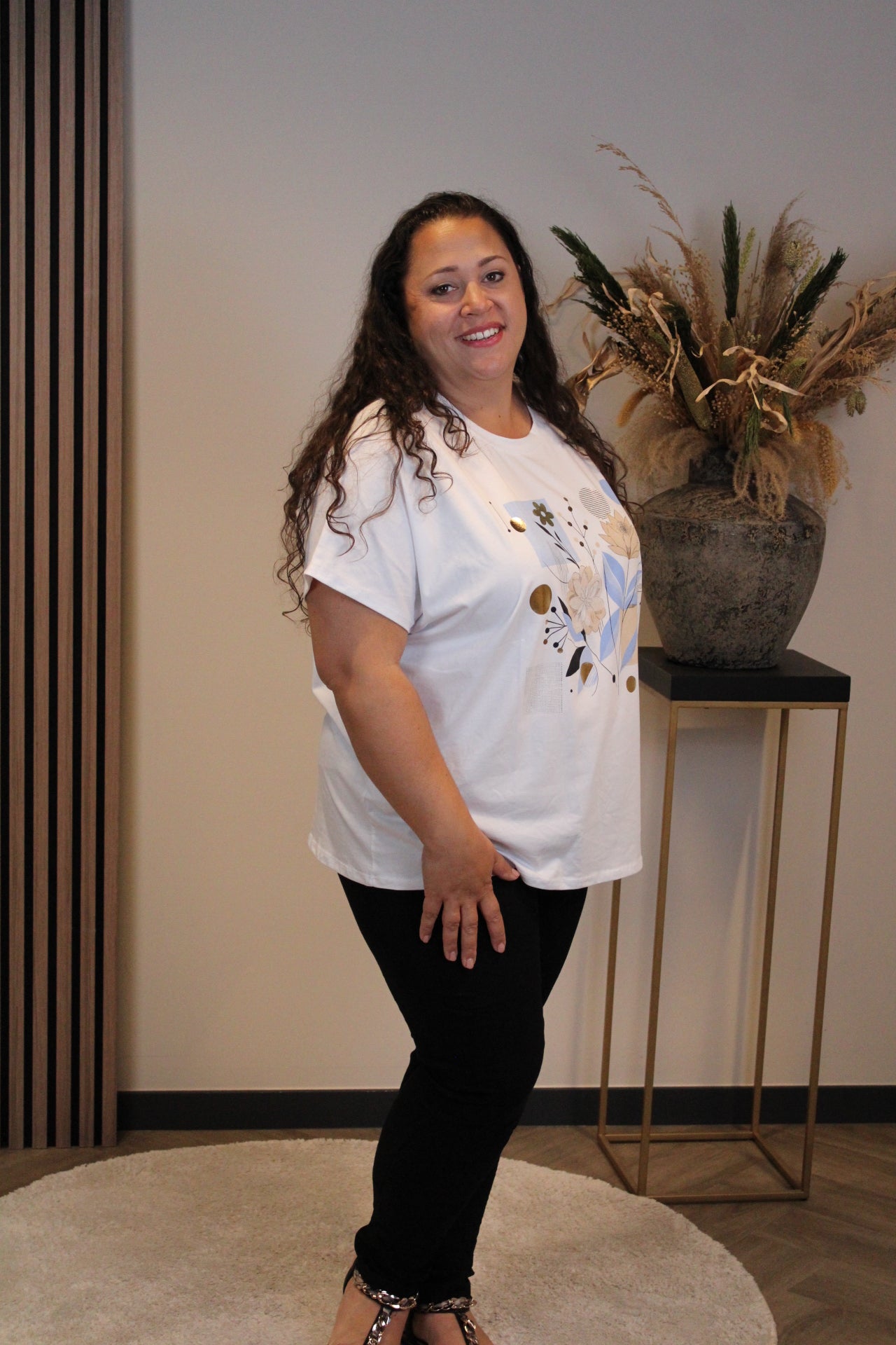 Uniek | T-shirt blauw 44 t/m 48