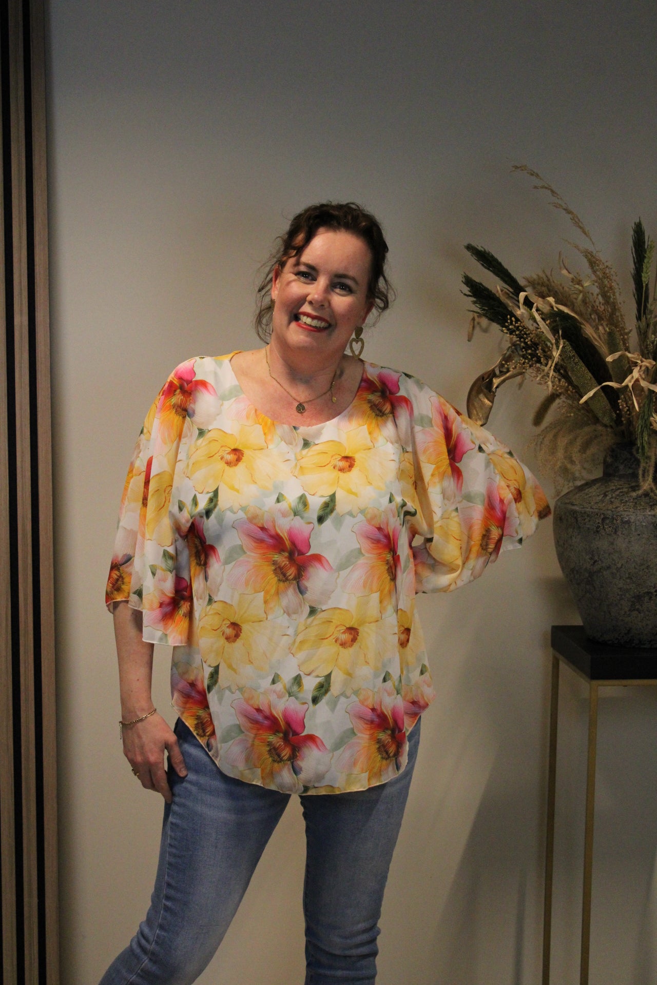 Belle | Blouse geel 36 t/m 44