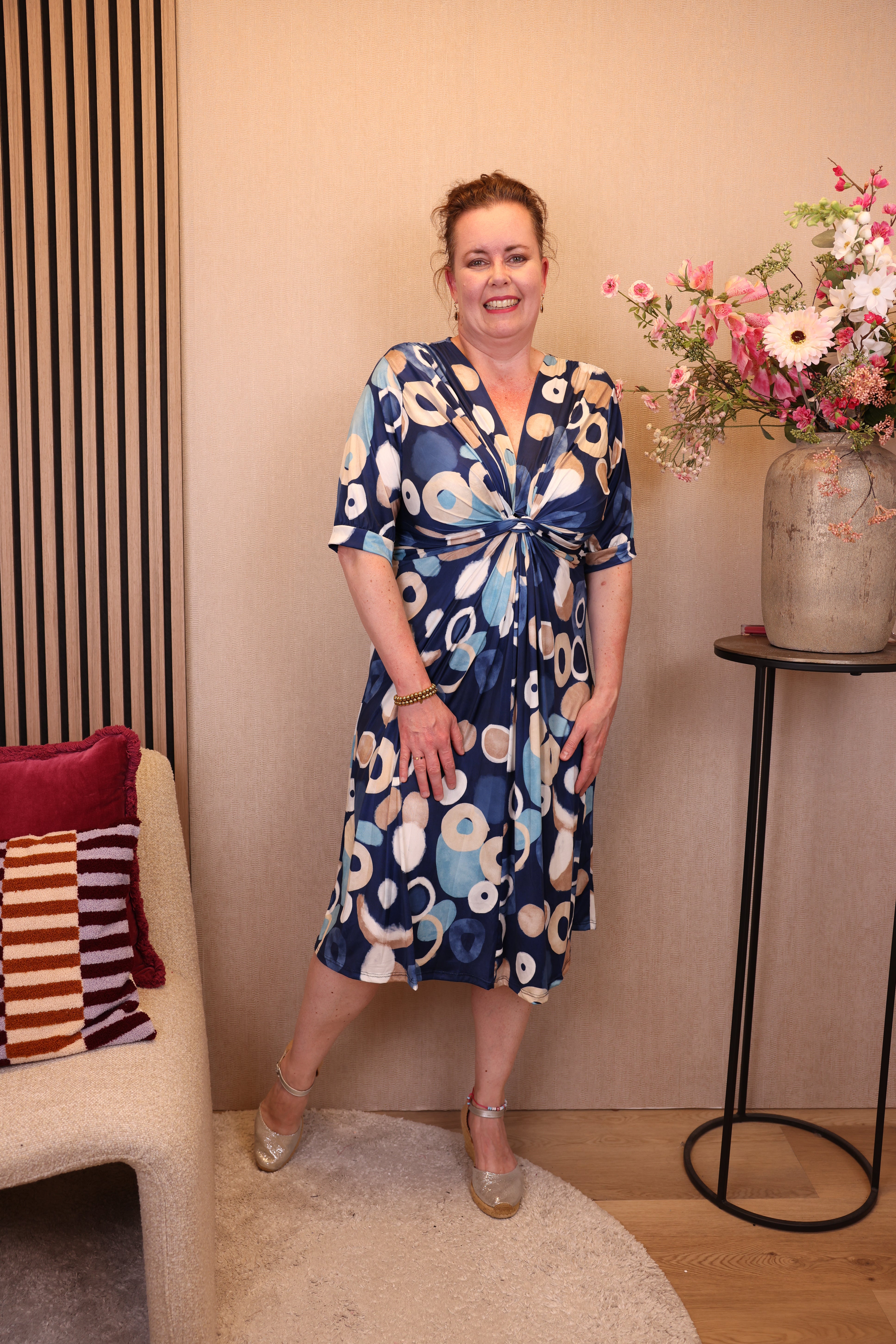 Manou | Jurk blauw