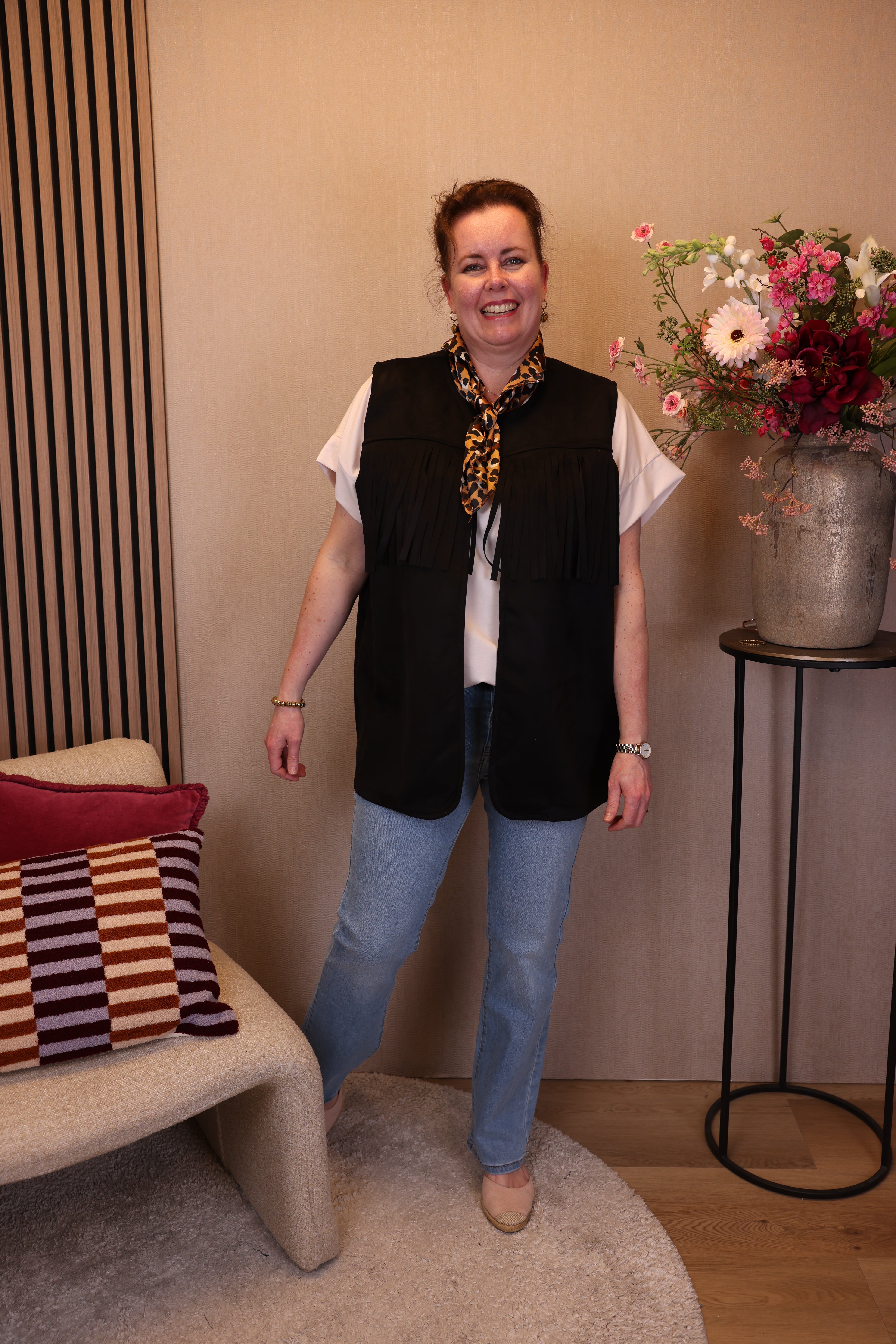 Franja | Gilet zwart