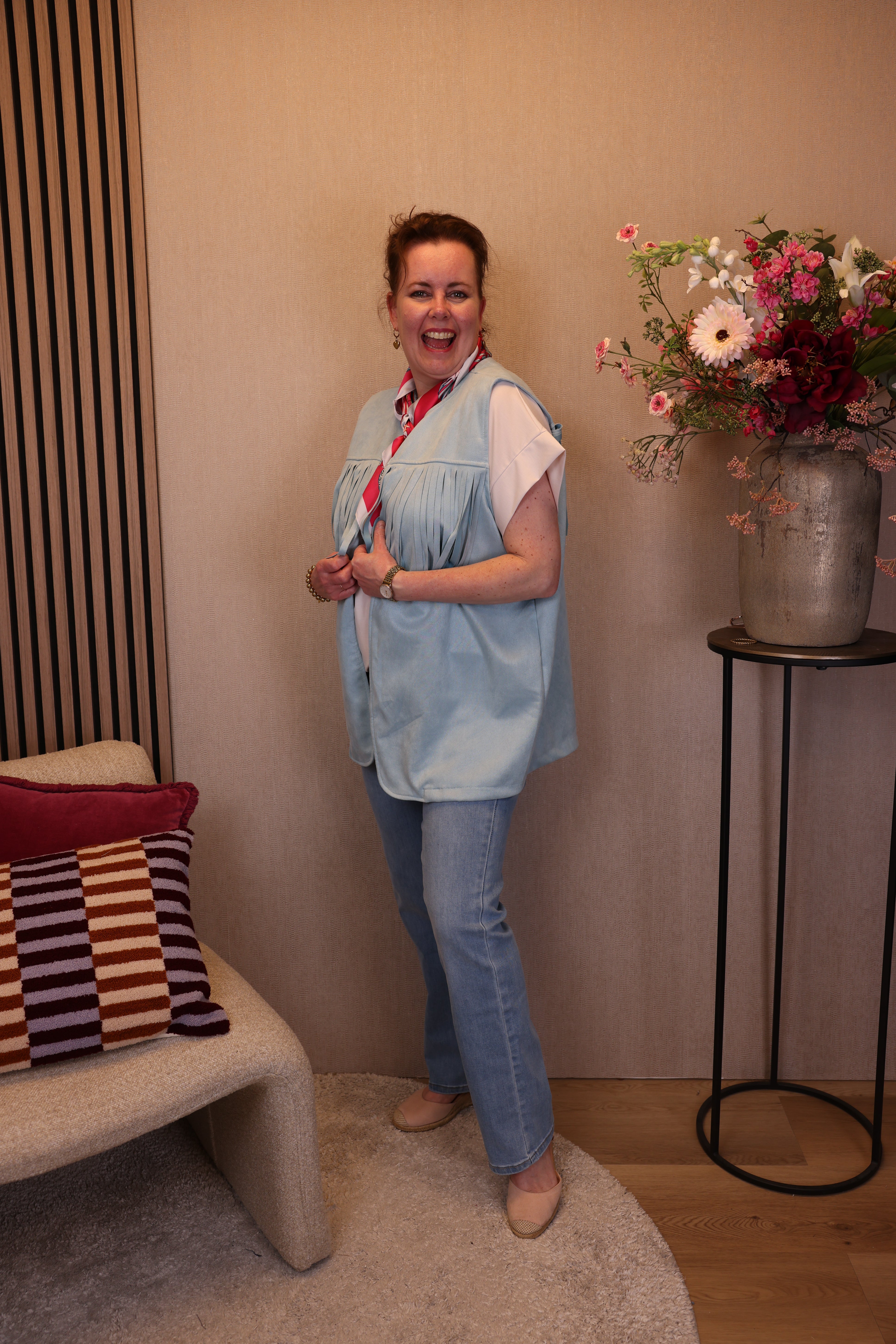 Franja | Gilet blauw