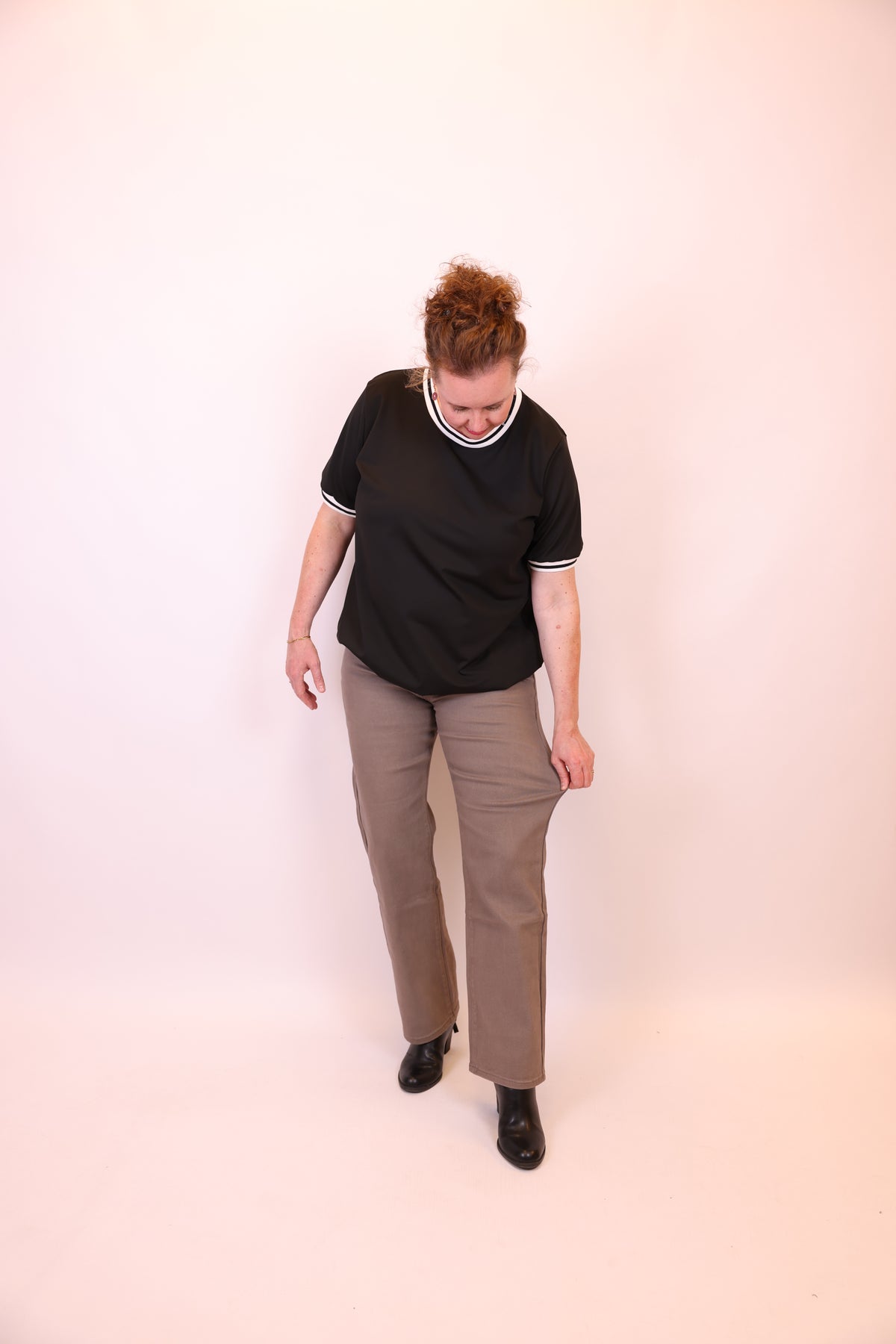 Hilda | Jeans taupe 38 - 48