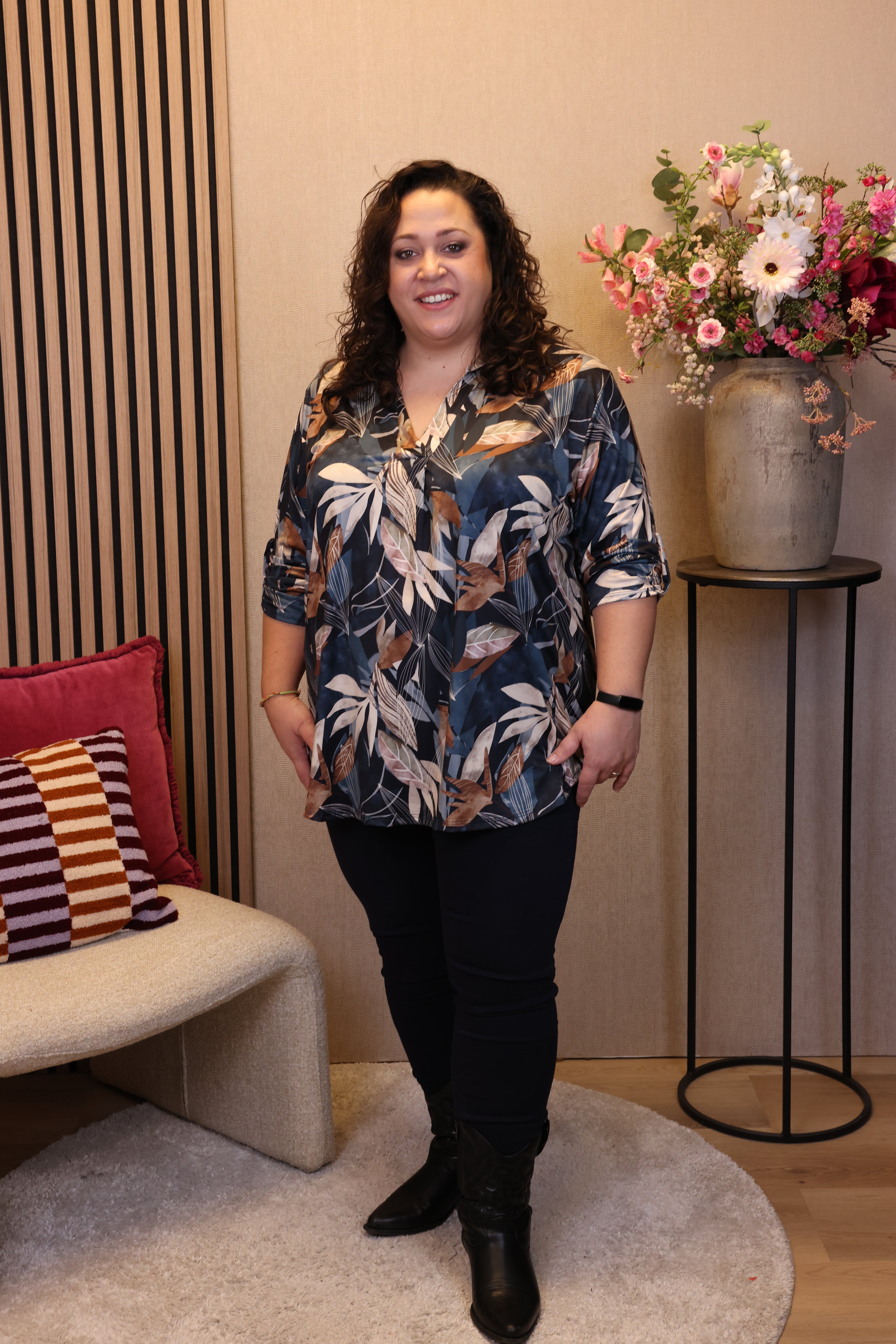 Samira | Blouse blauw